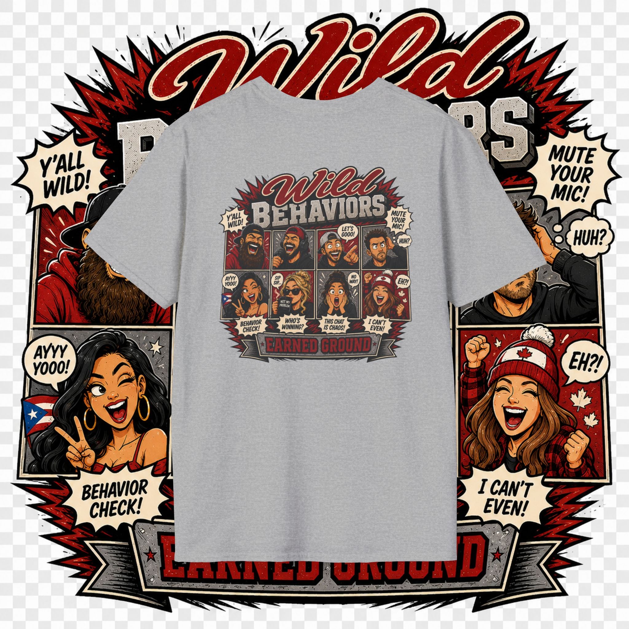 Earned Ground-- "Wild Behaviors" Tee