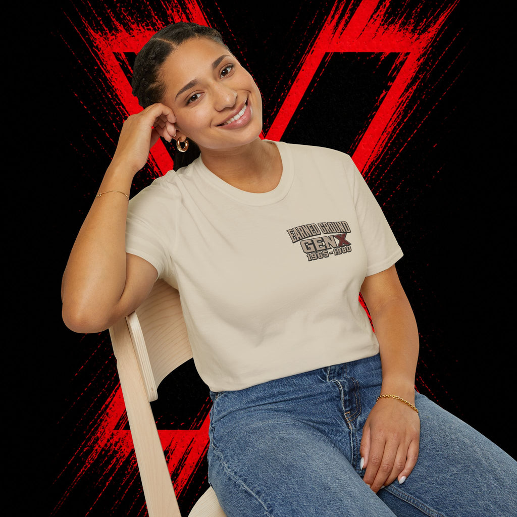 Earned Ground Gen X 1965–1980 Retro Vintage Tee— Gen X 1965–1980 Retro Vintage Tee