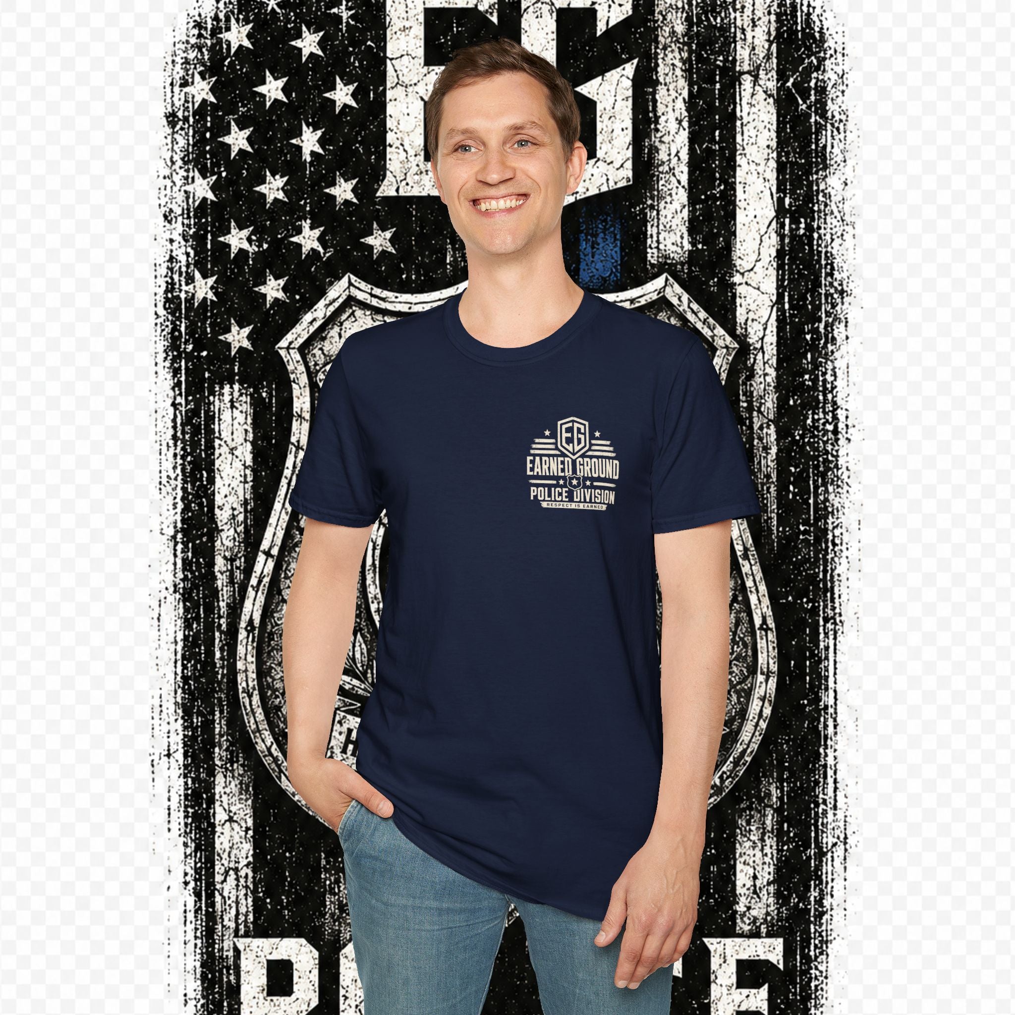 EARNED GROUND POLICE DIVISION--BACK THE BLUE