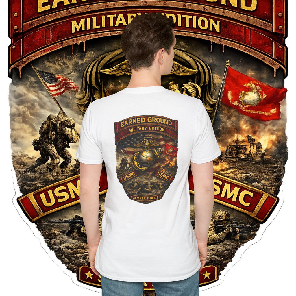 Earned Ground Military Edition USMC — USMC Military Tribute Pocket Tee