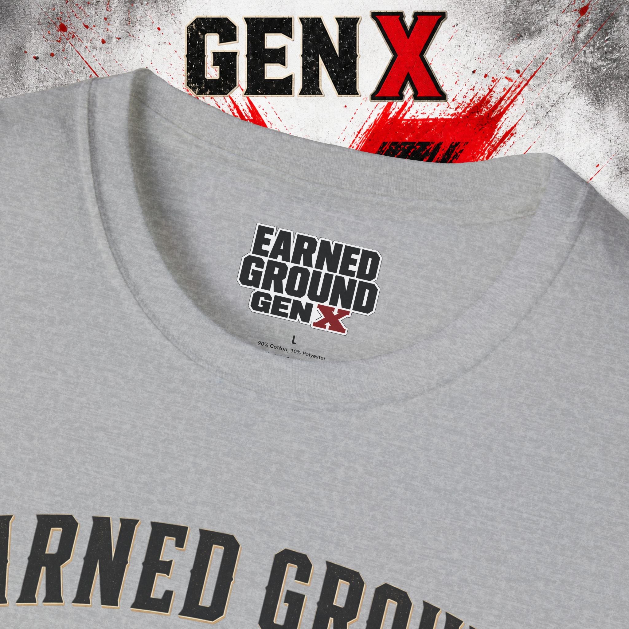 Earned Ground GEN X T-Shirt — 1965–1980 Retro Pride Tee