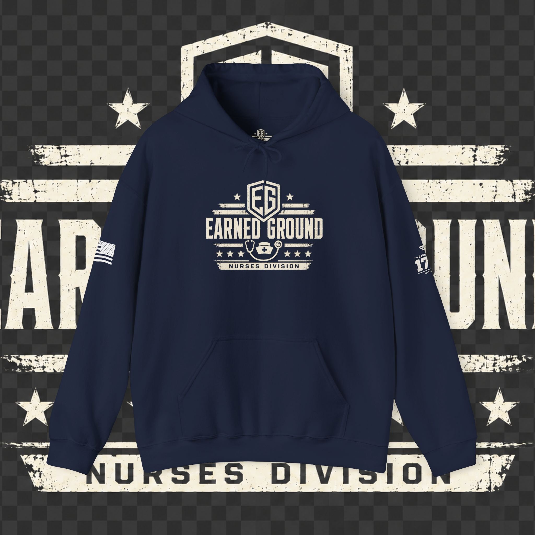 Earned Ground Nurses Division Hoodie — Nurse Tribute Pullover