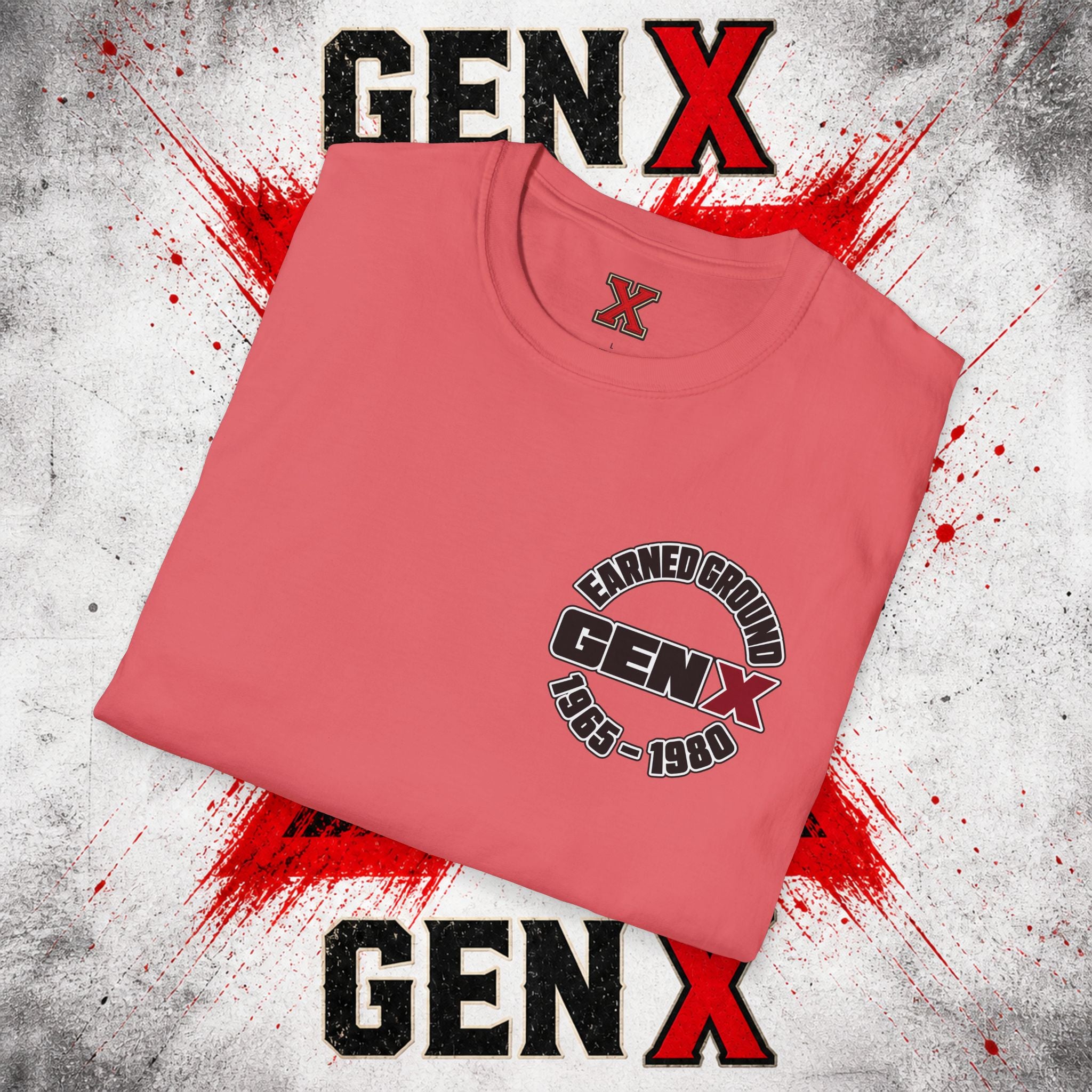EARNED GROUD Gen X 1965–1980 Retro Logo T-Shirt