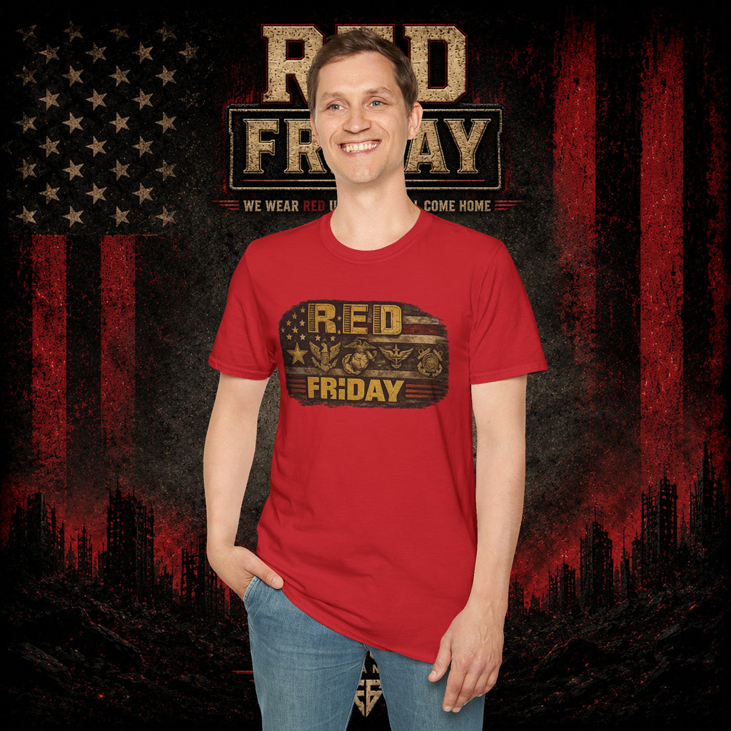 Red Friday T-Shirt – Patriotic 'Until They All Come Home' Support Tee