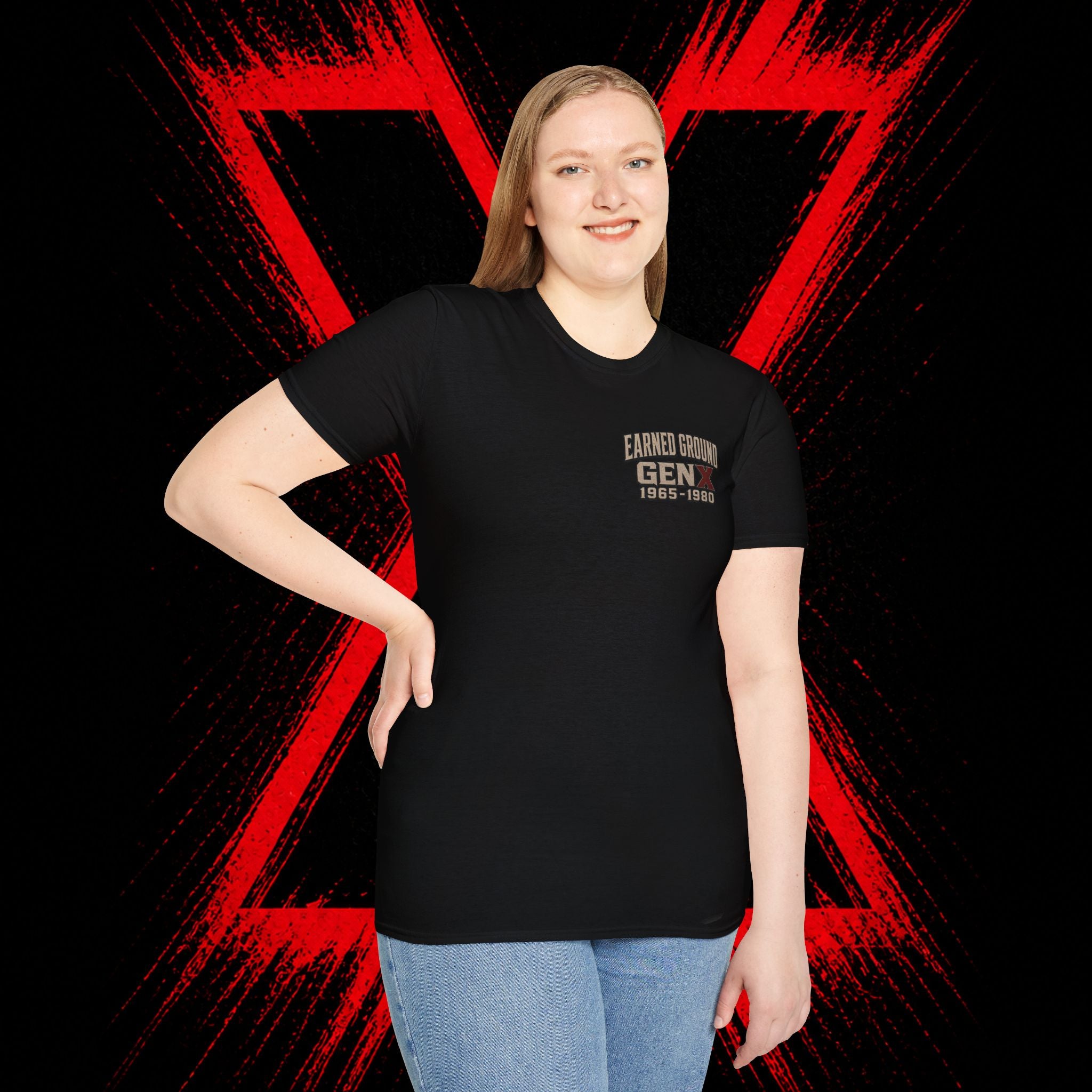 Earned Ground Gen X 1965–1980 Retro Vintage Tee— Gen X 1965–1980 Retro Vintage Tee