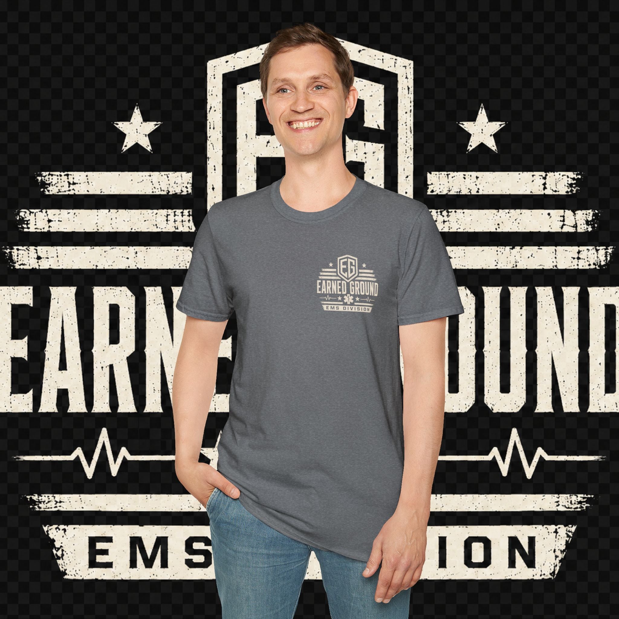 EARNED GROUND EMS DIVISON Heritage T-Shirt -