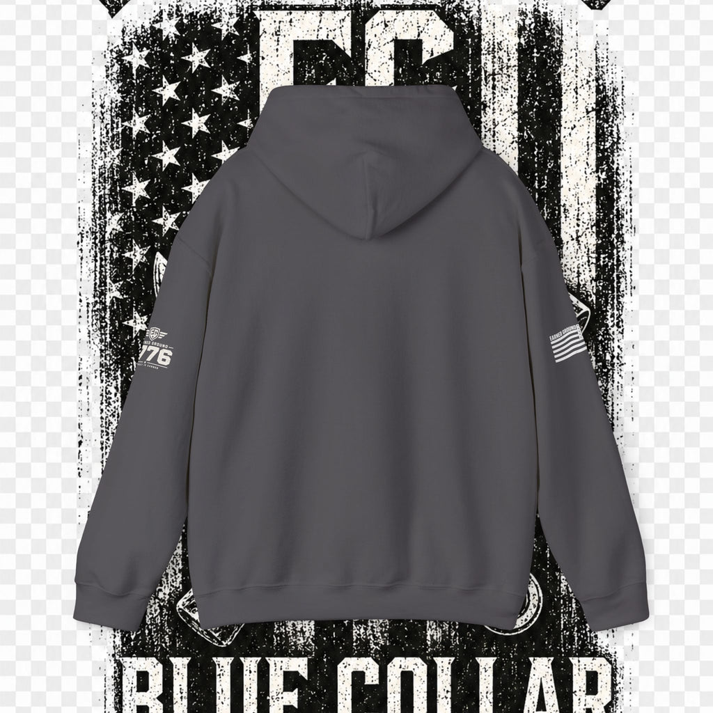Earned Ground Blue Collar Hoodie – Blue Collar Division Hoodie