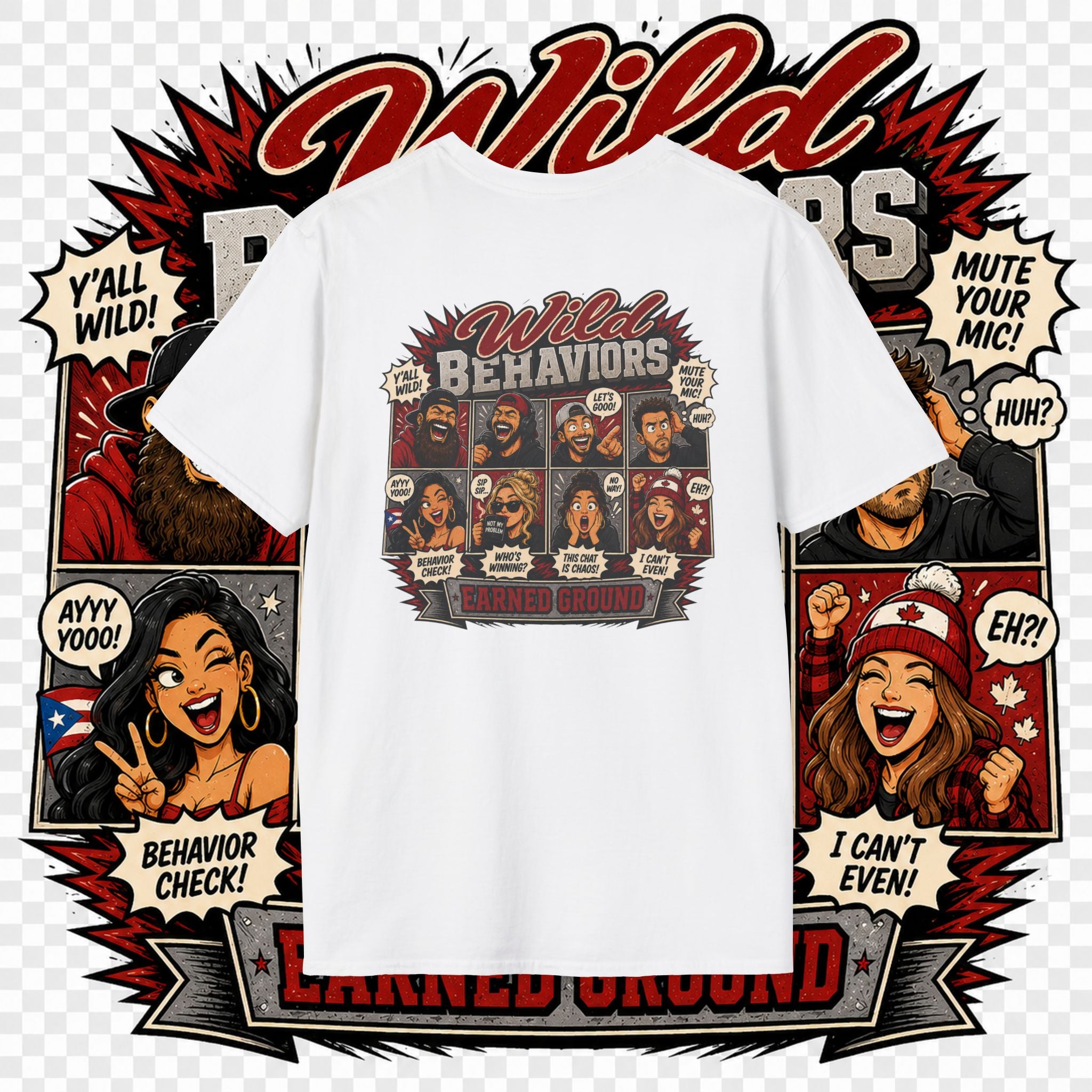Earned Ground-- "Wild Behaviors" Tee