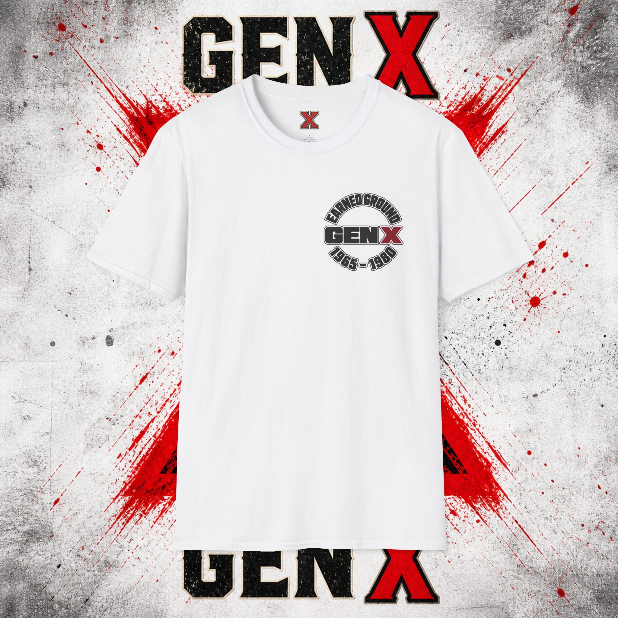 EARNED GROUD Gen X 1965–1980 Retro Logo T-Shirt
