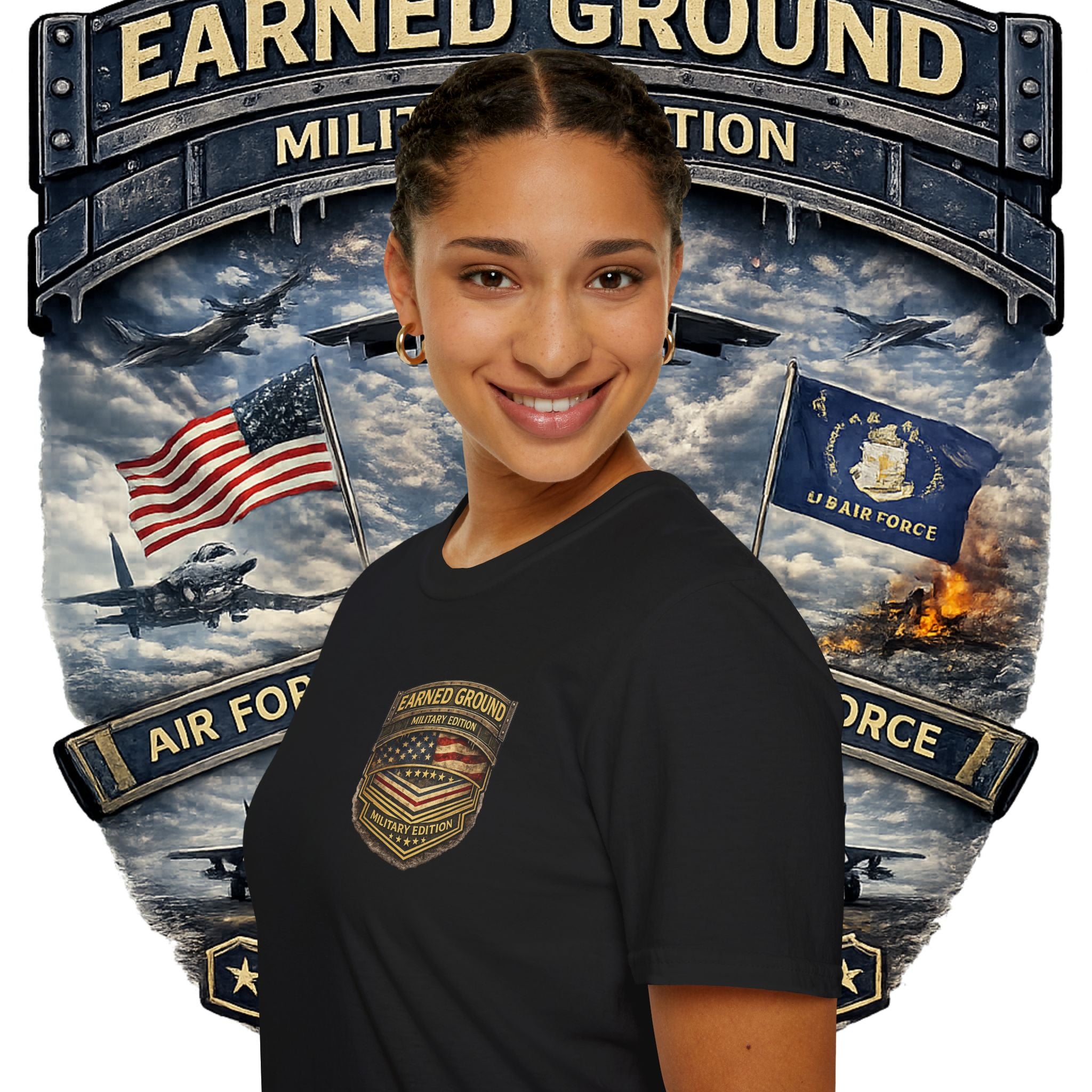 EARNED GROUND AIR FORCE EDITION---"FLY HIGH" AIR FORCE EDITION