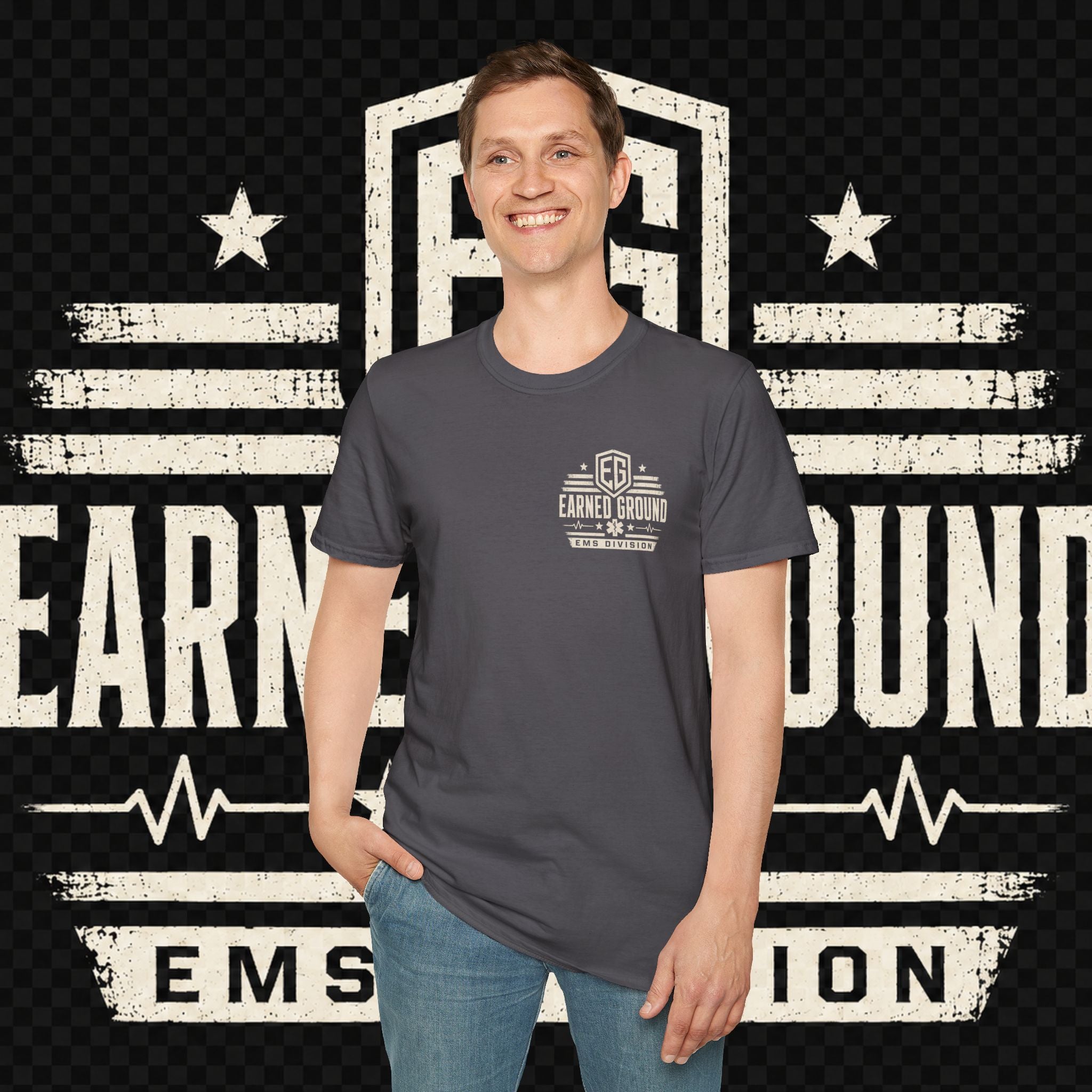 EARNED GROUND EMS DIVISON Heritage T-Shirt -