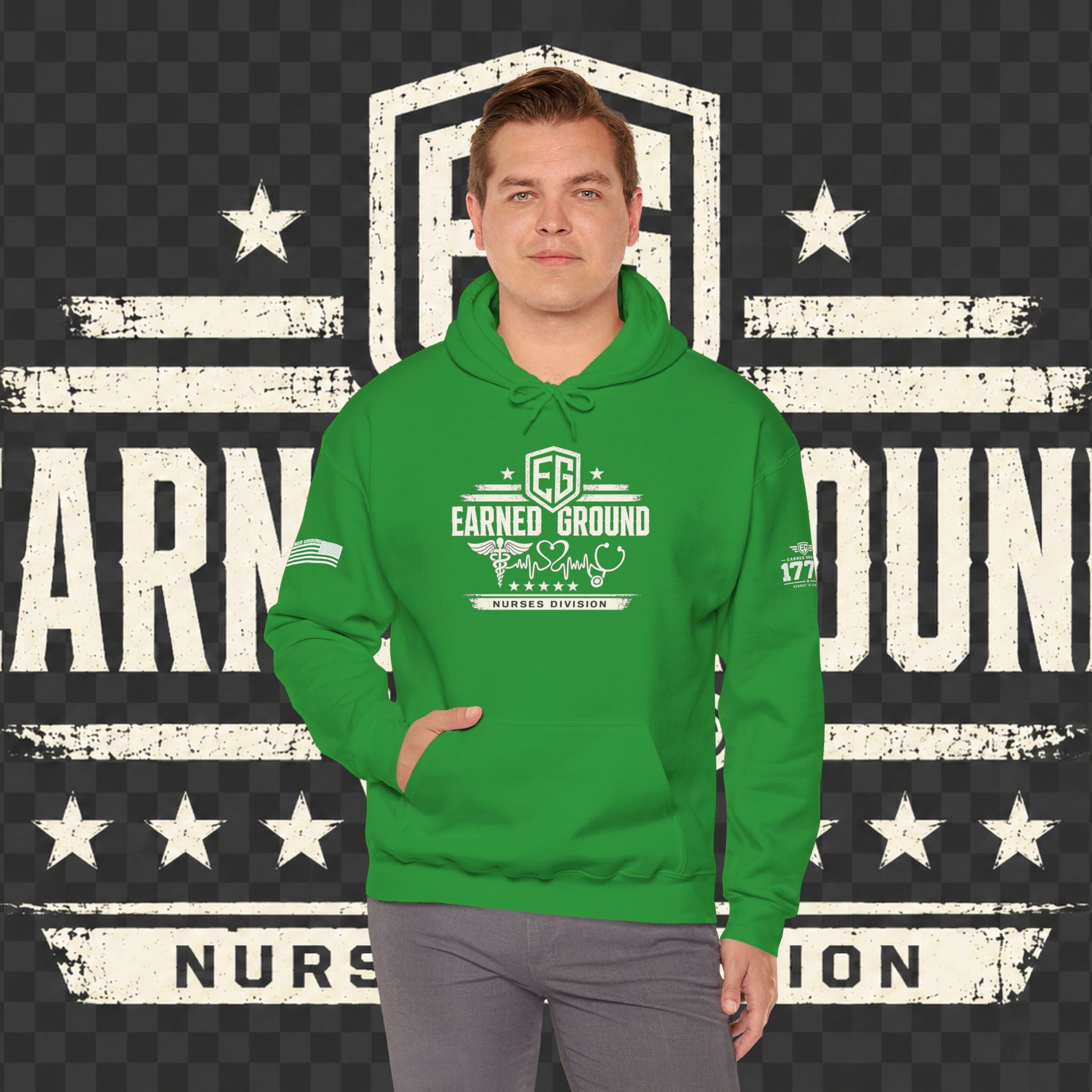 Earned Ground Nurses Division Hoodie — Nurse Tribute Pullover