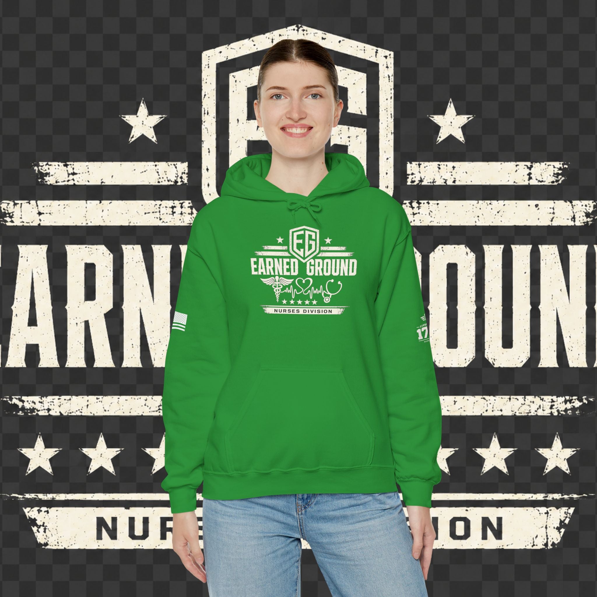 Earned Ground Nurses Division Hoodie — Nurse Tribute Pullover