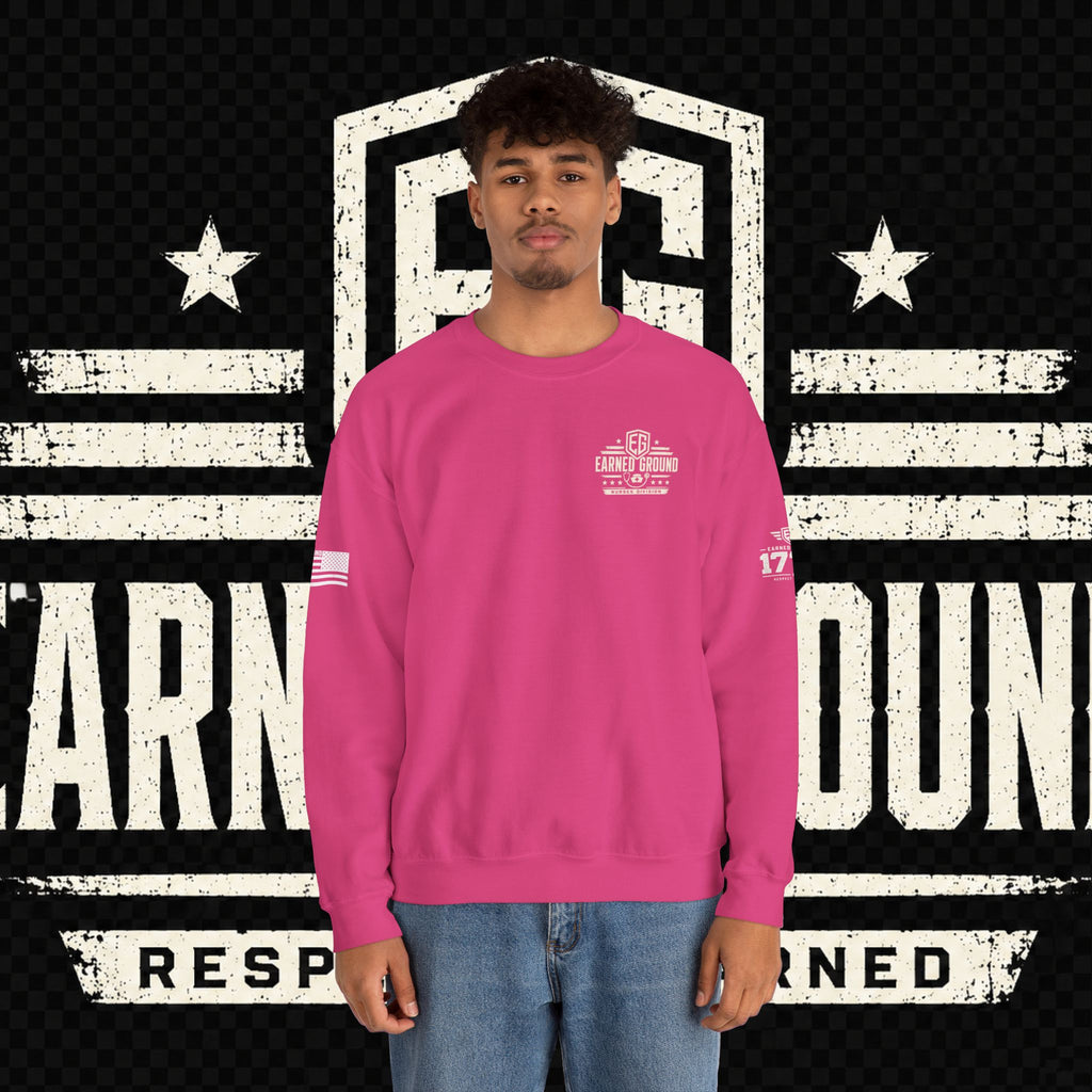 EARNED GROUND Nurses Division Crewneck Sweatshirt – Nurses Caduceus Badge Design