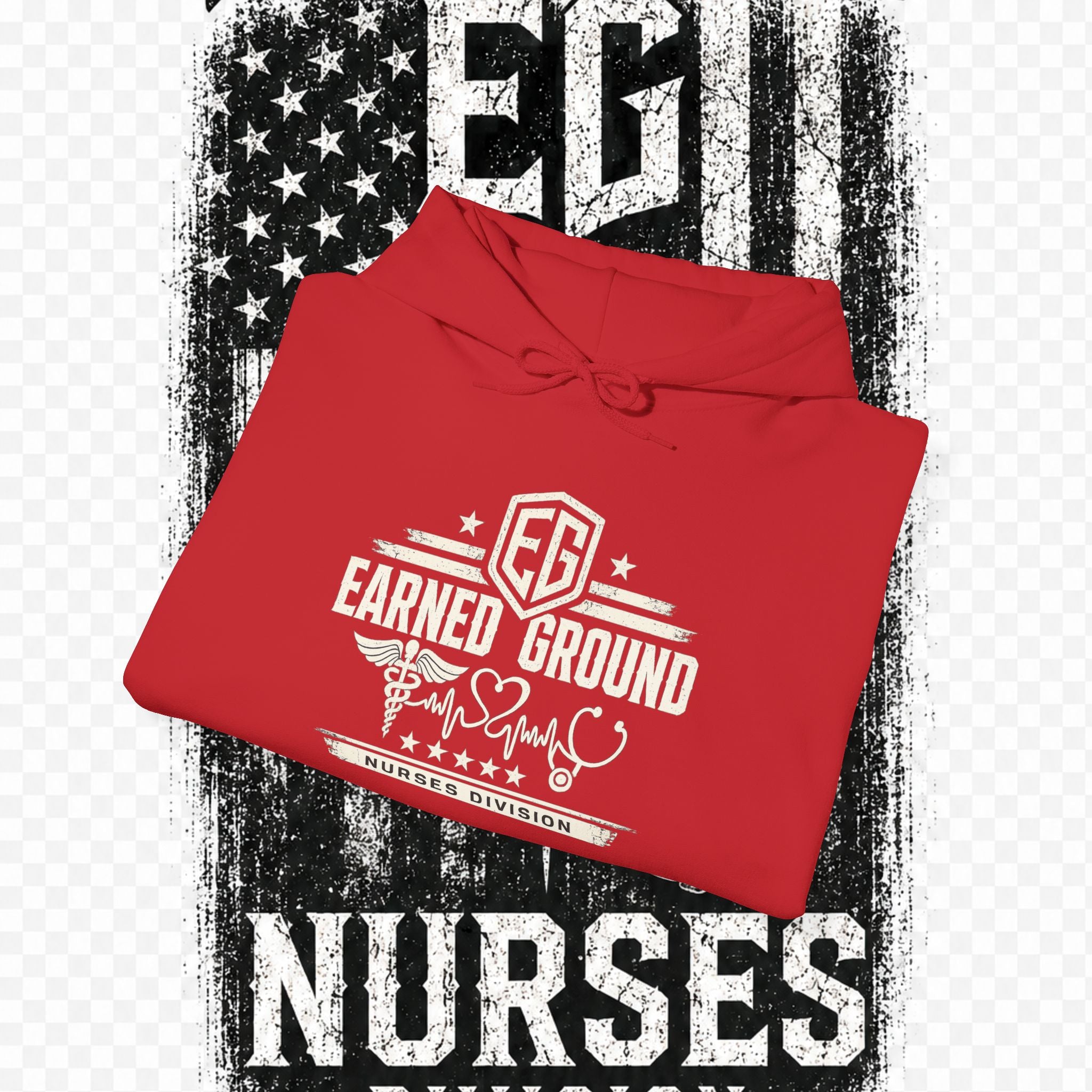 Earned Ground Nurses Division Hoodie — Nurse Tribute Pullover