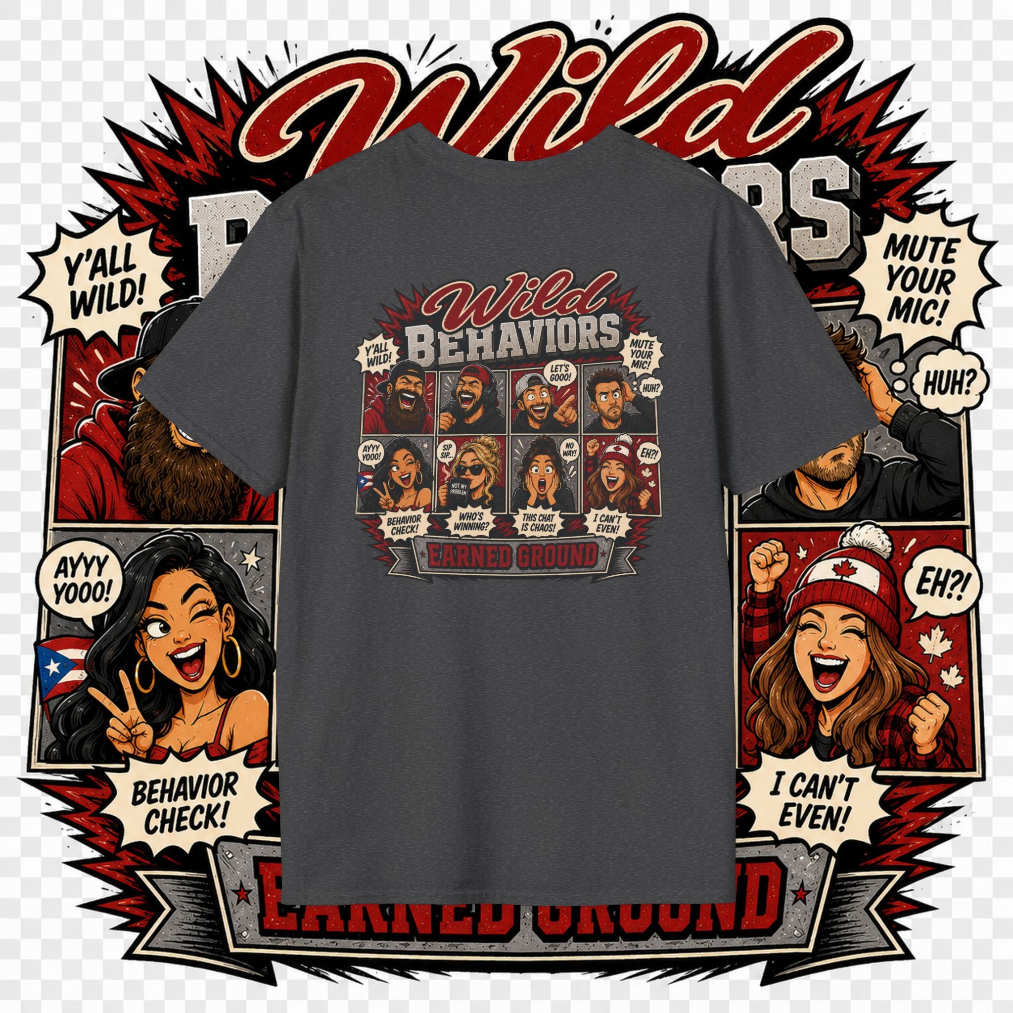 Earned Ground-- "Wild Behaviors" Tee