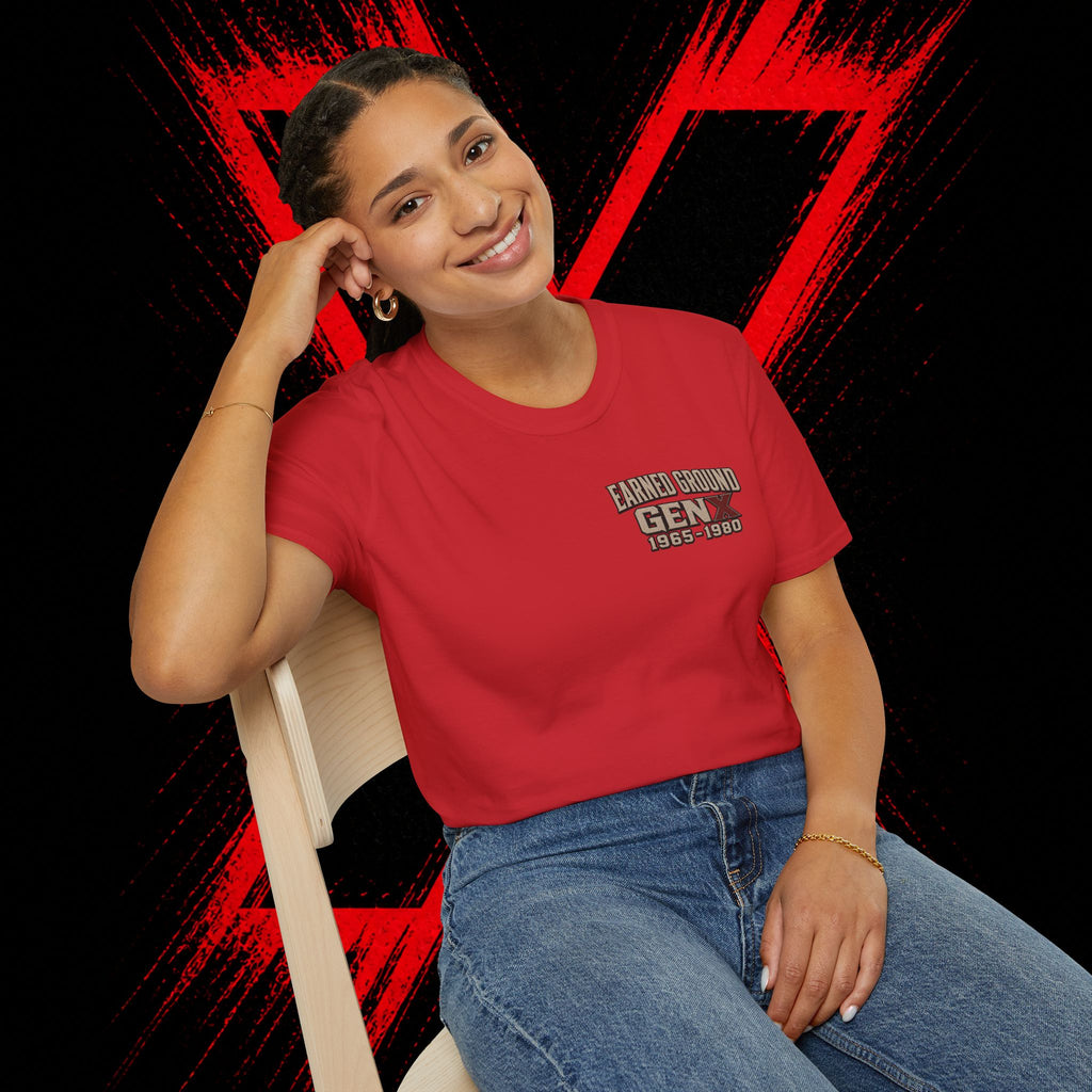 Earned Ground Gen X 1965–1980 Retro Vintage Tee— Gen X 1965–1980 Retro Vintage Tee