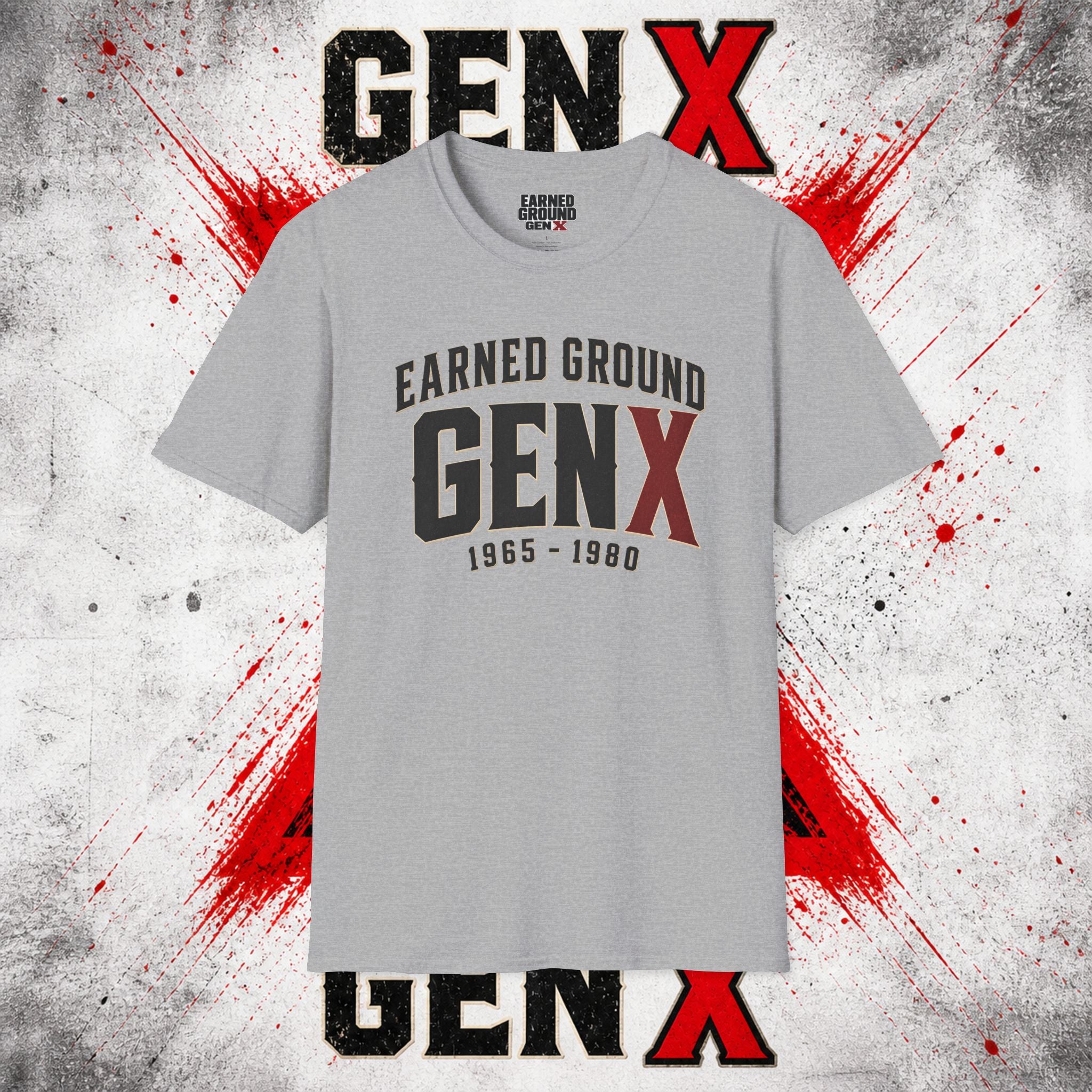 Earned Ground GEN X T-Shirt — 1965–1980 Retro Pride Tee