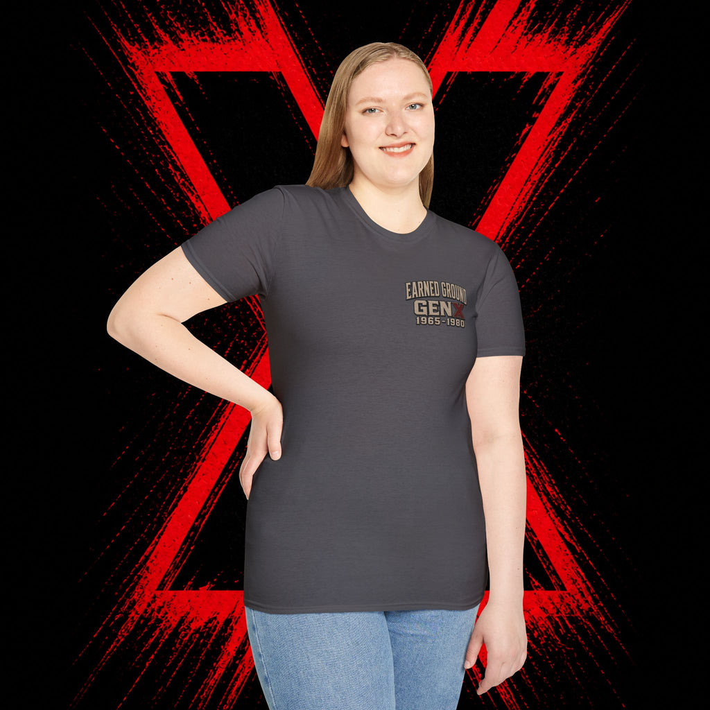 Earned Ground Gen X 1965–1980 Retro Vintage Tee— Gen X 1965–1980 Retro Vintage Tee