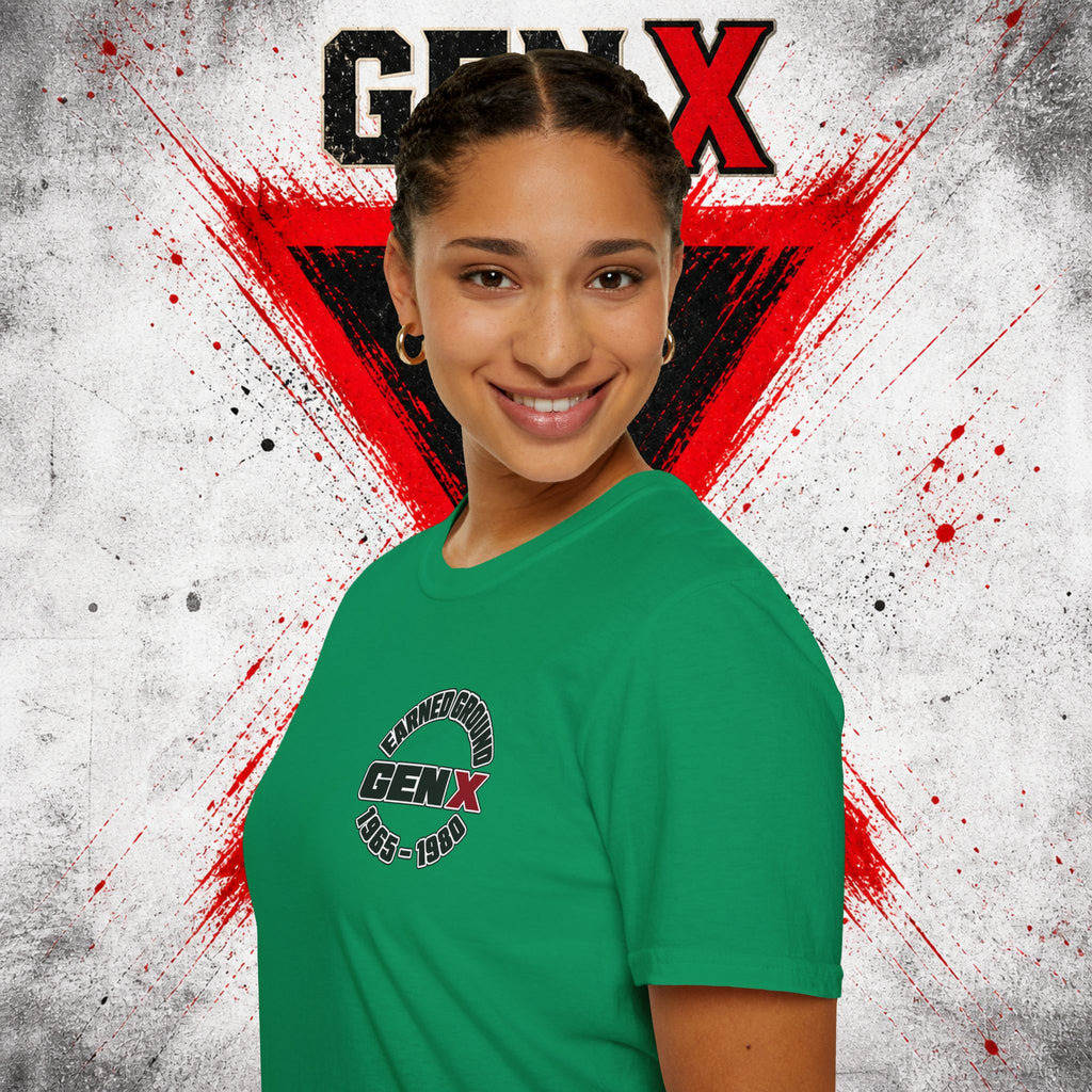 EARNED GROUD Gen X 1965–1980 Retro Logo T-Shirt