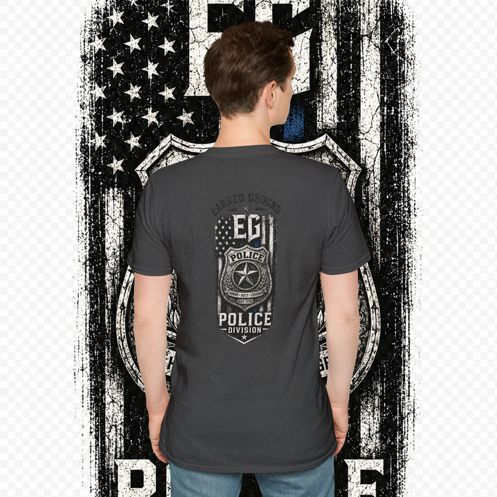 EARNED GROUND POLICE DIVISION--BACK THE BLUE