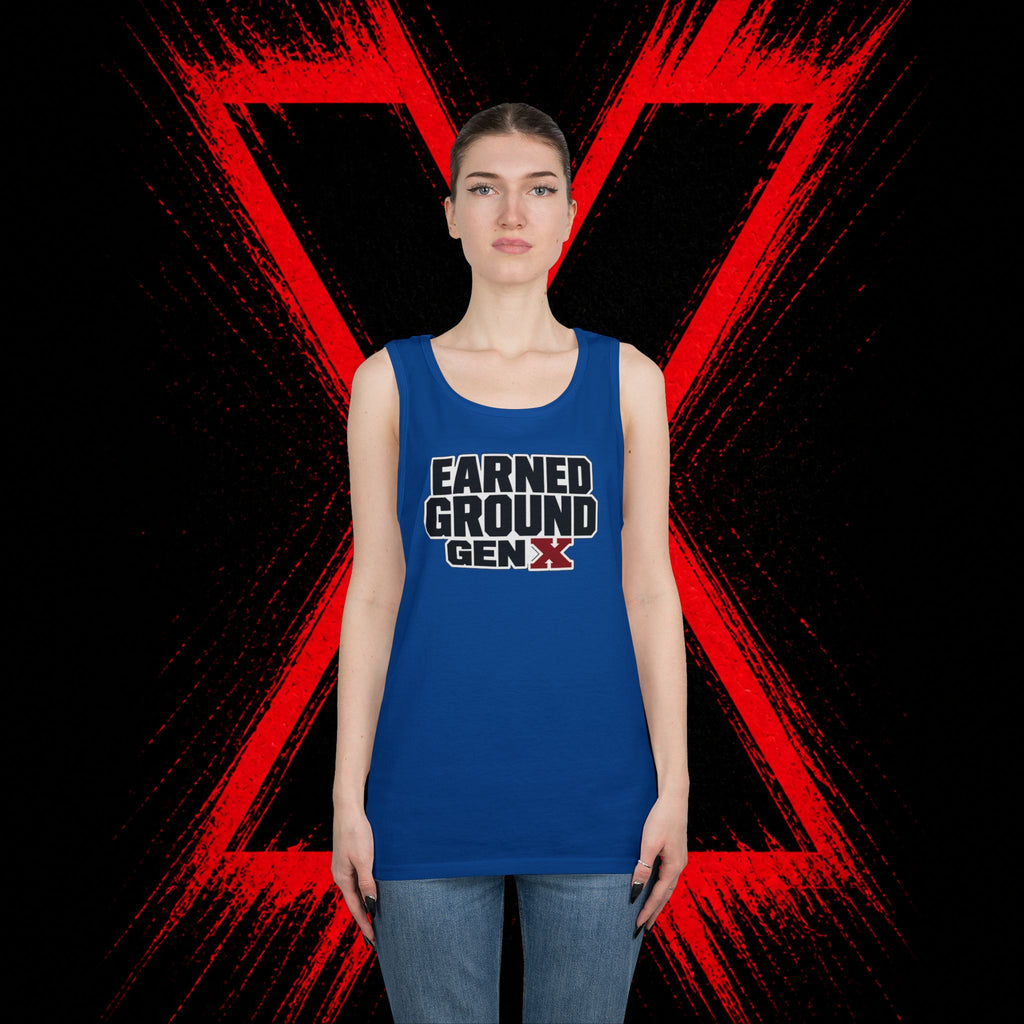 Earned Ground Gen X Tank Top - Vintage Retro Graphic