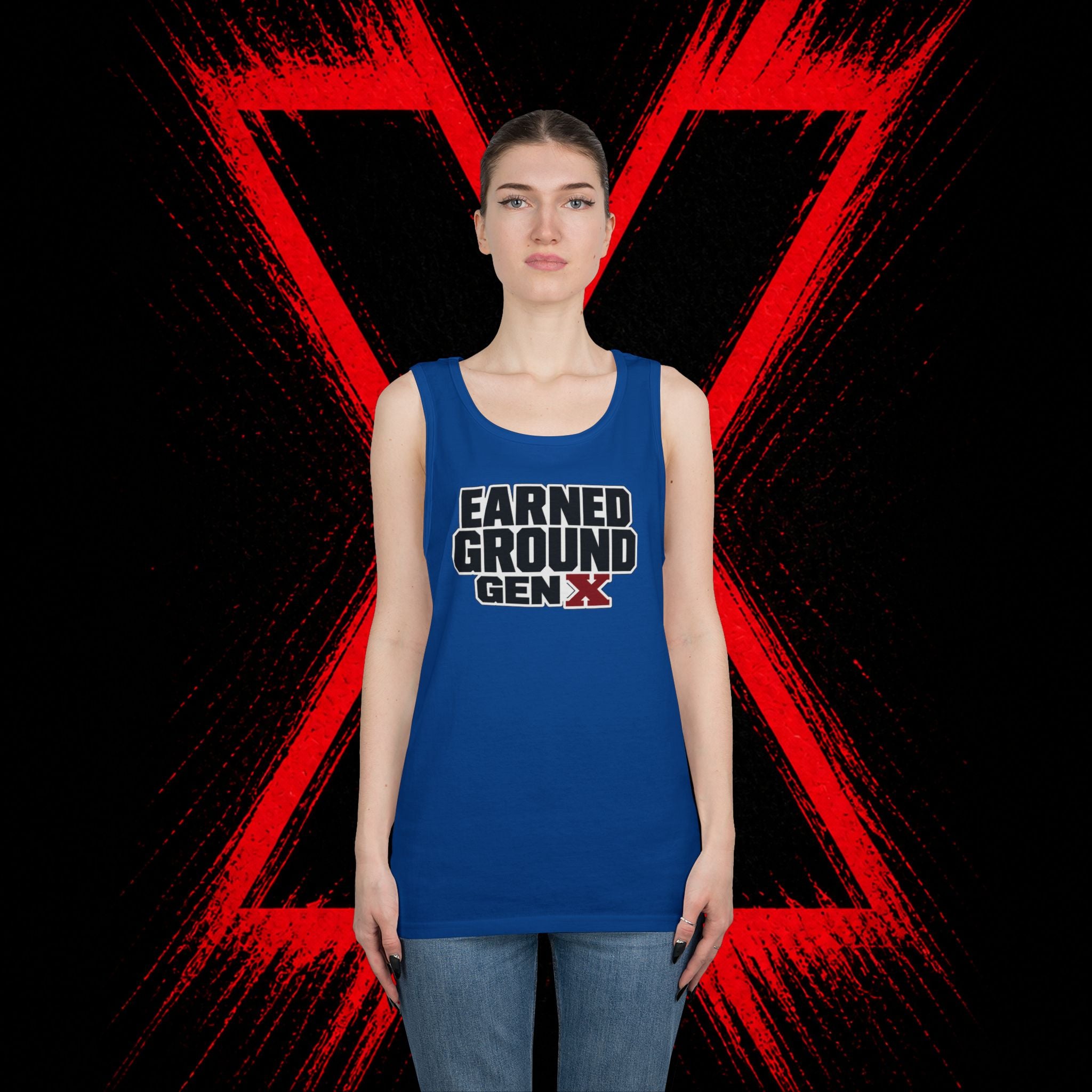 Earned Ground Gen X Tank Top - Vintage Retro Graphic