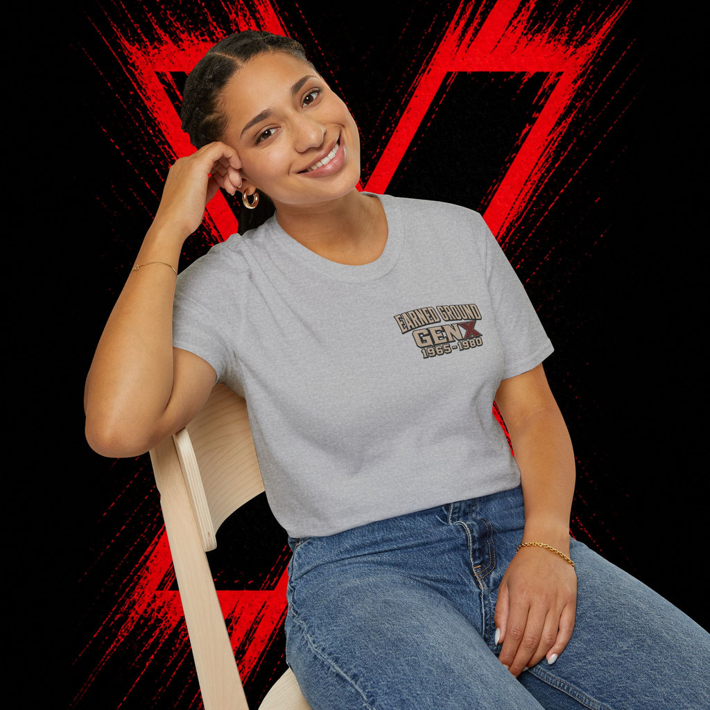 Earned Ground Gen X 1965–1980 Retro Vintage Tee— Gen X 1965–1980 Retro Vintage Tee