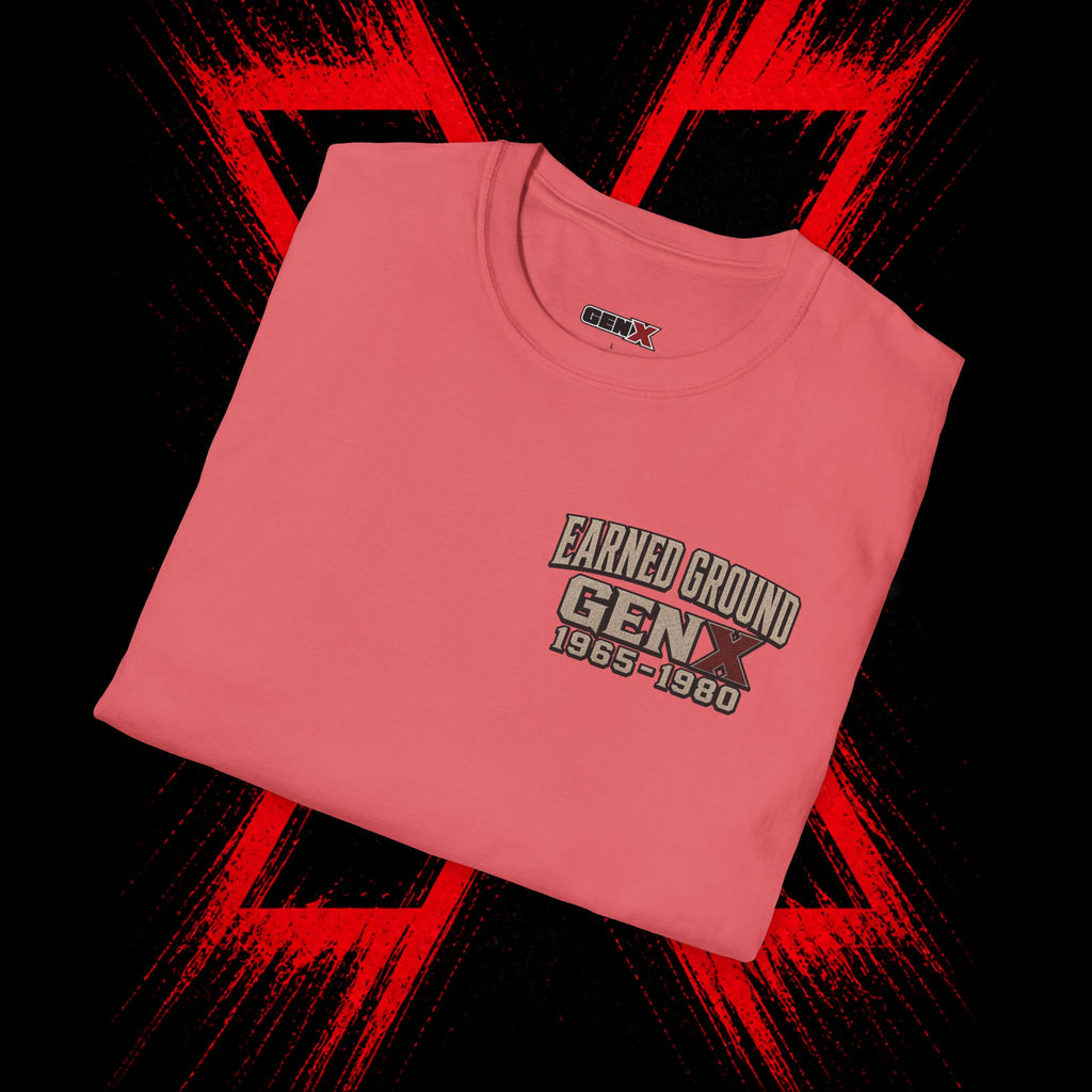 Earned Ground Gen X 1965–1980 Retro Vintage Tee— Gen X 1965–1980 Retro Vintage Tee