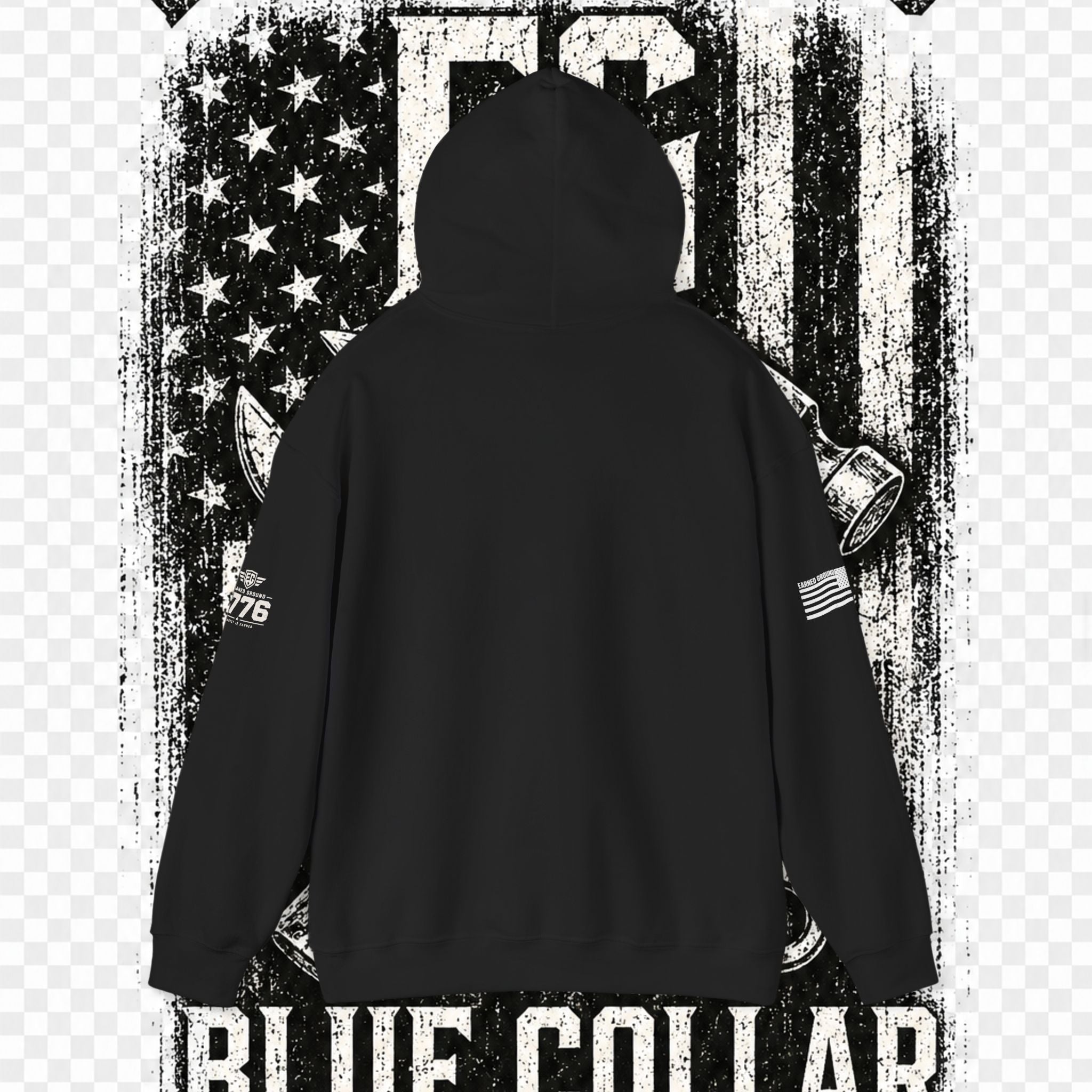 Earned Ground Blue Collar Hoodie – Blue Collar Division Hoodie