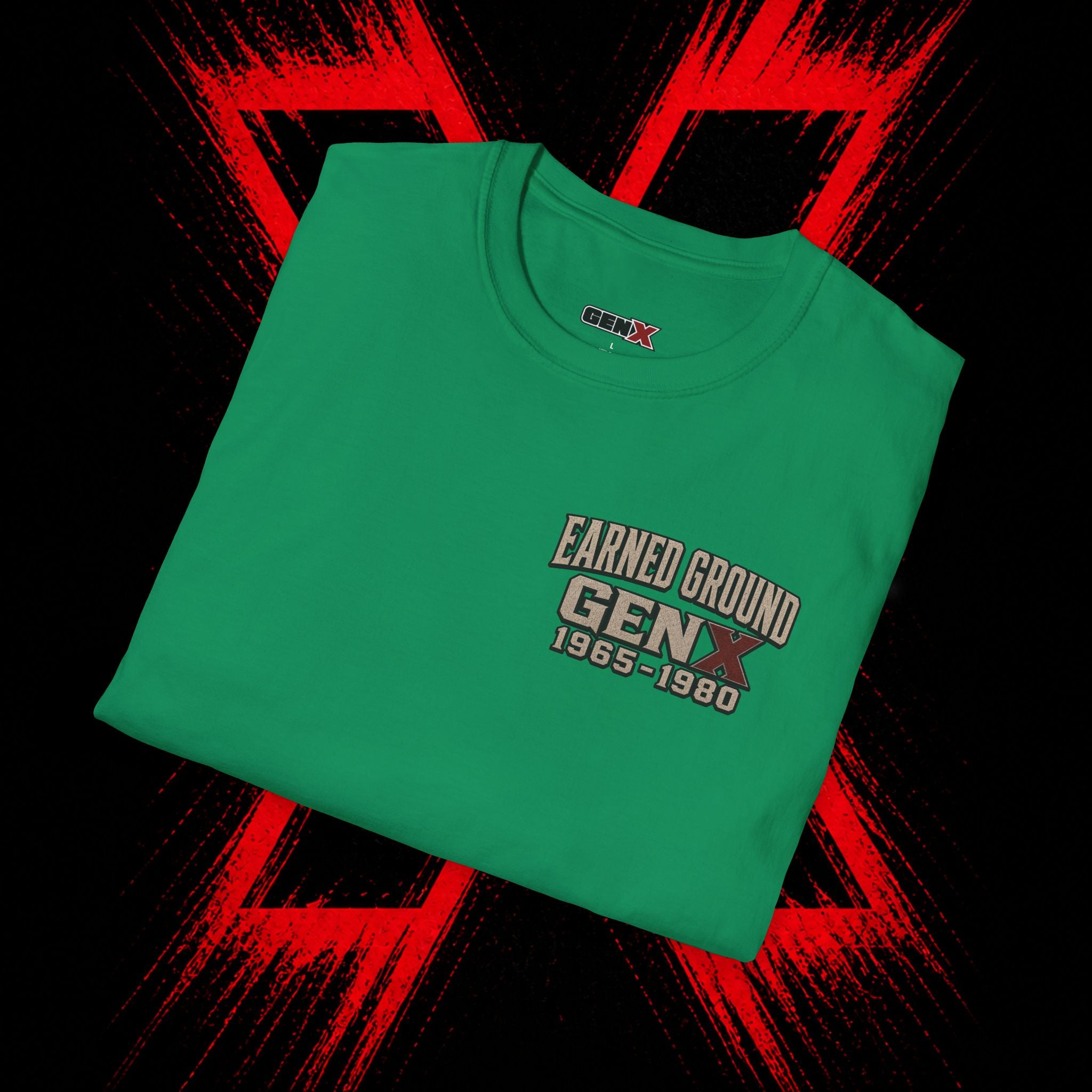 Earned Ground Gen X 1965–1980 Retro Vintage Tee— Gen X 1965–1980 Retro Vintage Tee