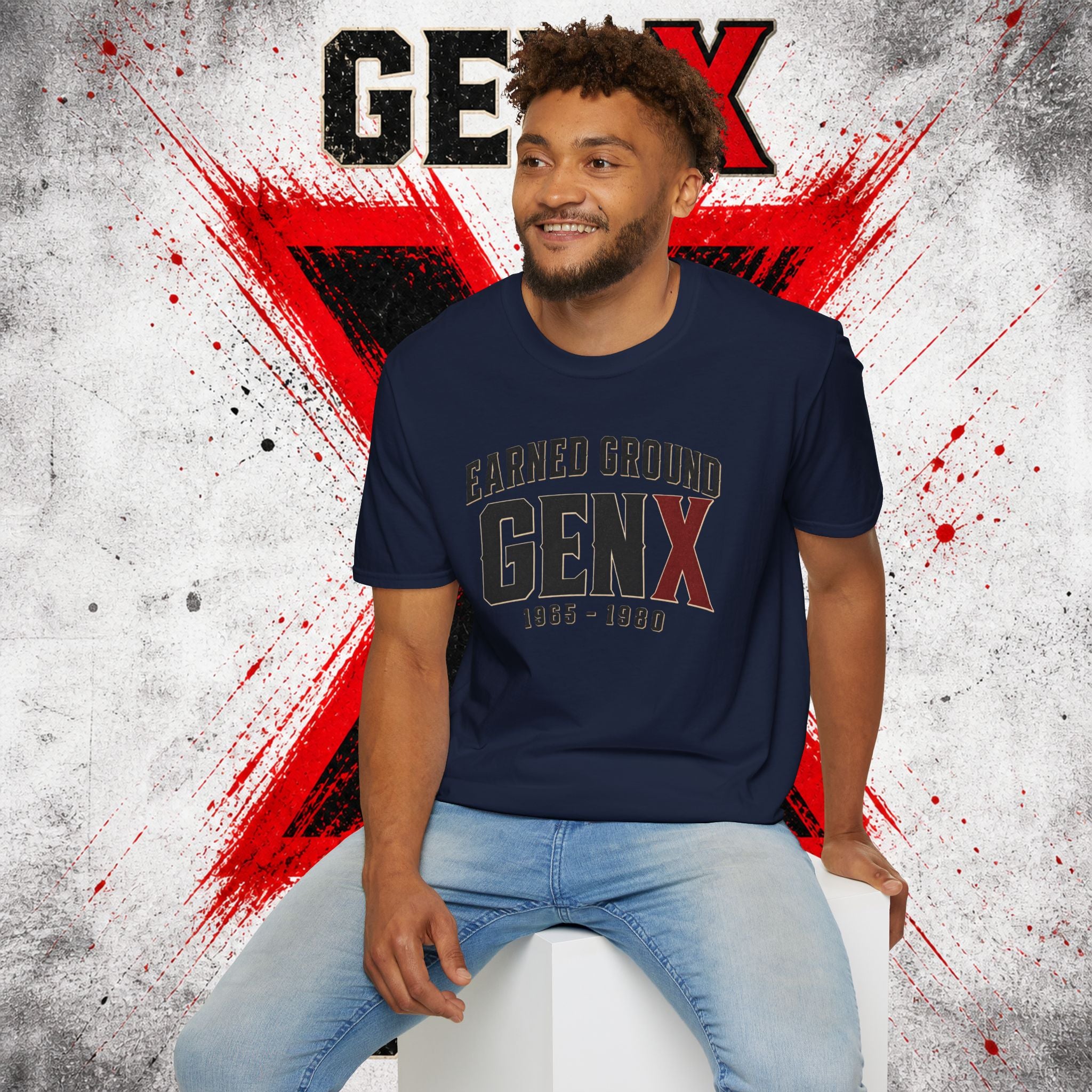 Earned Ground GEN X T-Shirt — 1965–1980 Retro Pride Tee
