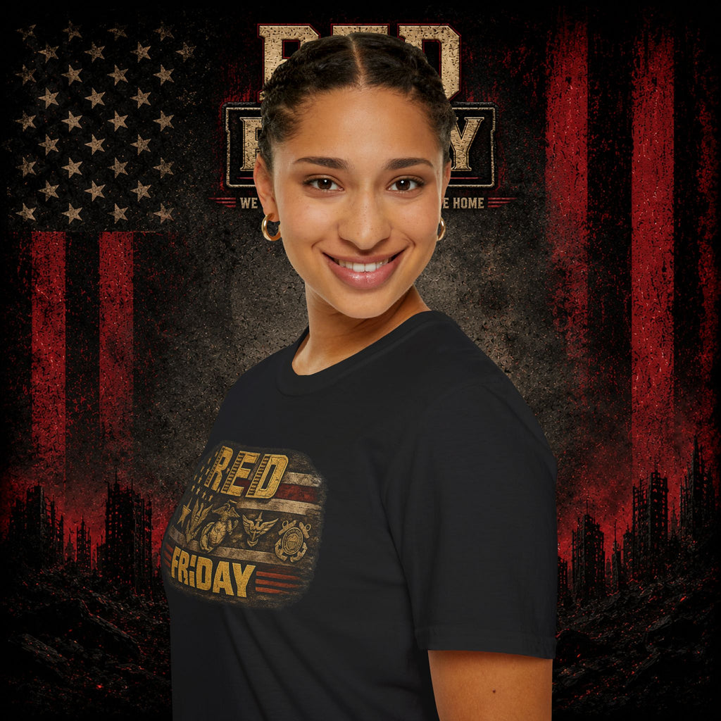 Red Friday T-Shirt – Patriotic 'Until They All Come Home' Support Tee