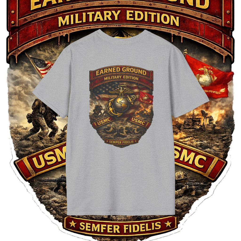 Earned Ground Military Edition USMC — USMC Military Tribute Pocket Tee