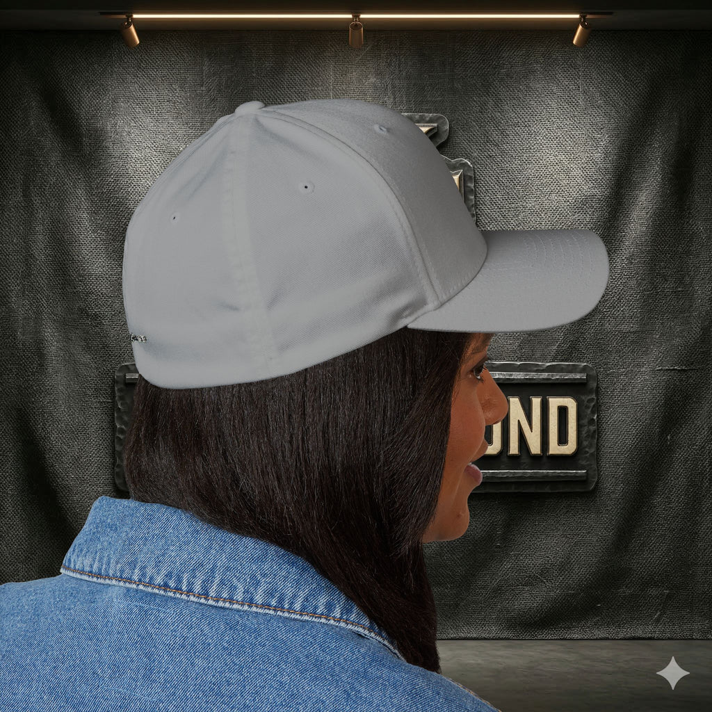 EARNED GROUND FLEX FIT — Elegant Script 'E & G' LOGO BALL CAP