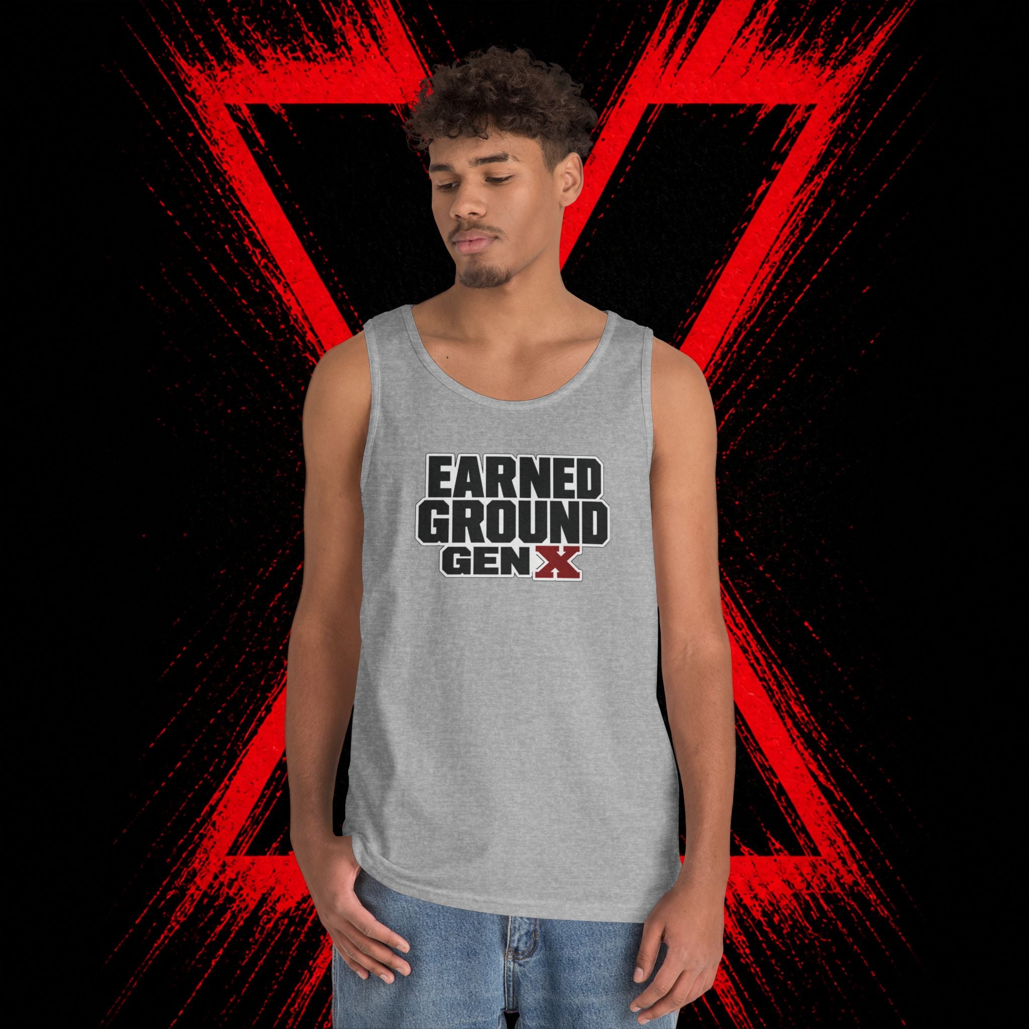 Earned Ground Gen X Tank Top - Vintage Retro Graphic