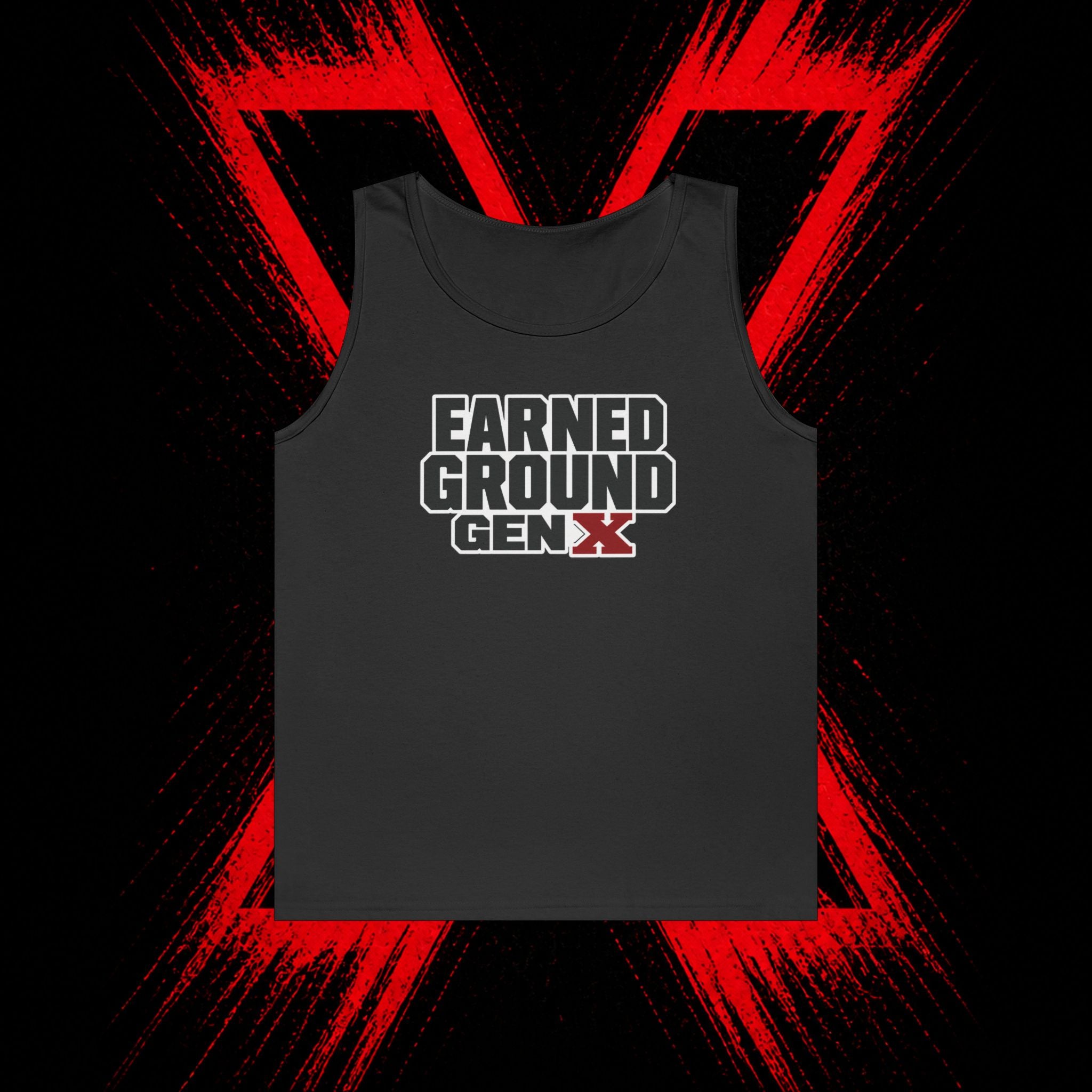 Earned Ground Gen X Tank Top - Vintage Retro Graphic
