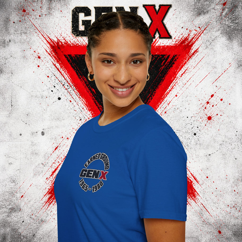 EARNED GROUD Gen X 1965–1980 Retro Logo T-Shirt