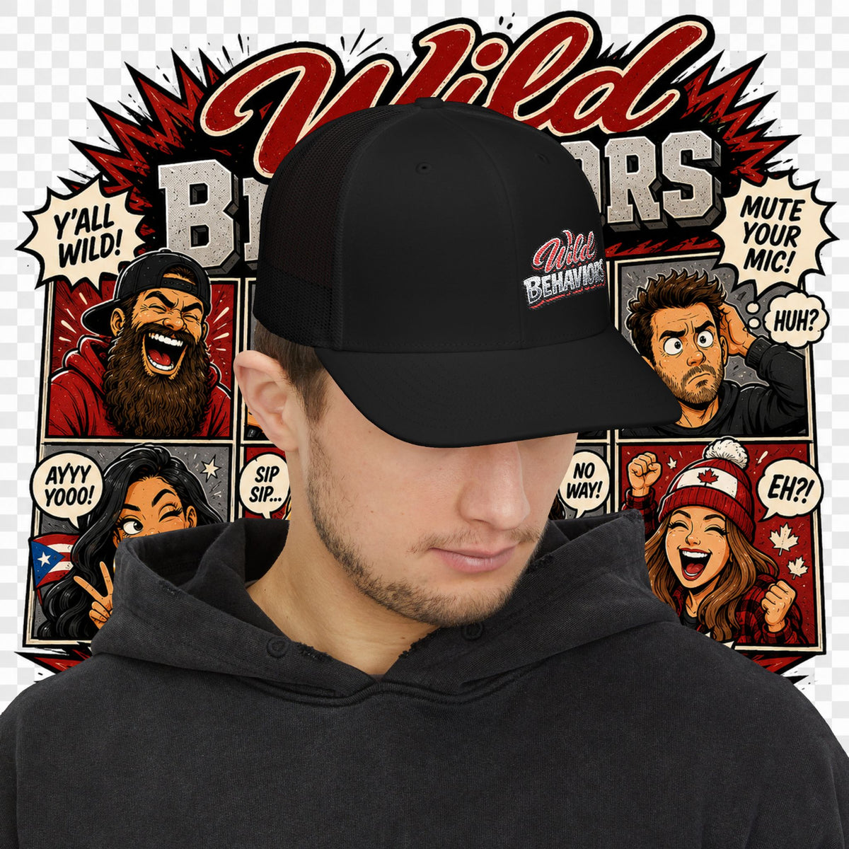 Earned Ground "Wild Behaviors" Richardson 112 – Retro Patch Trucker Hat