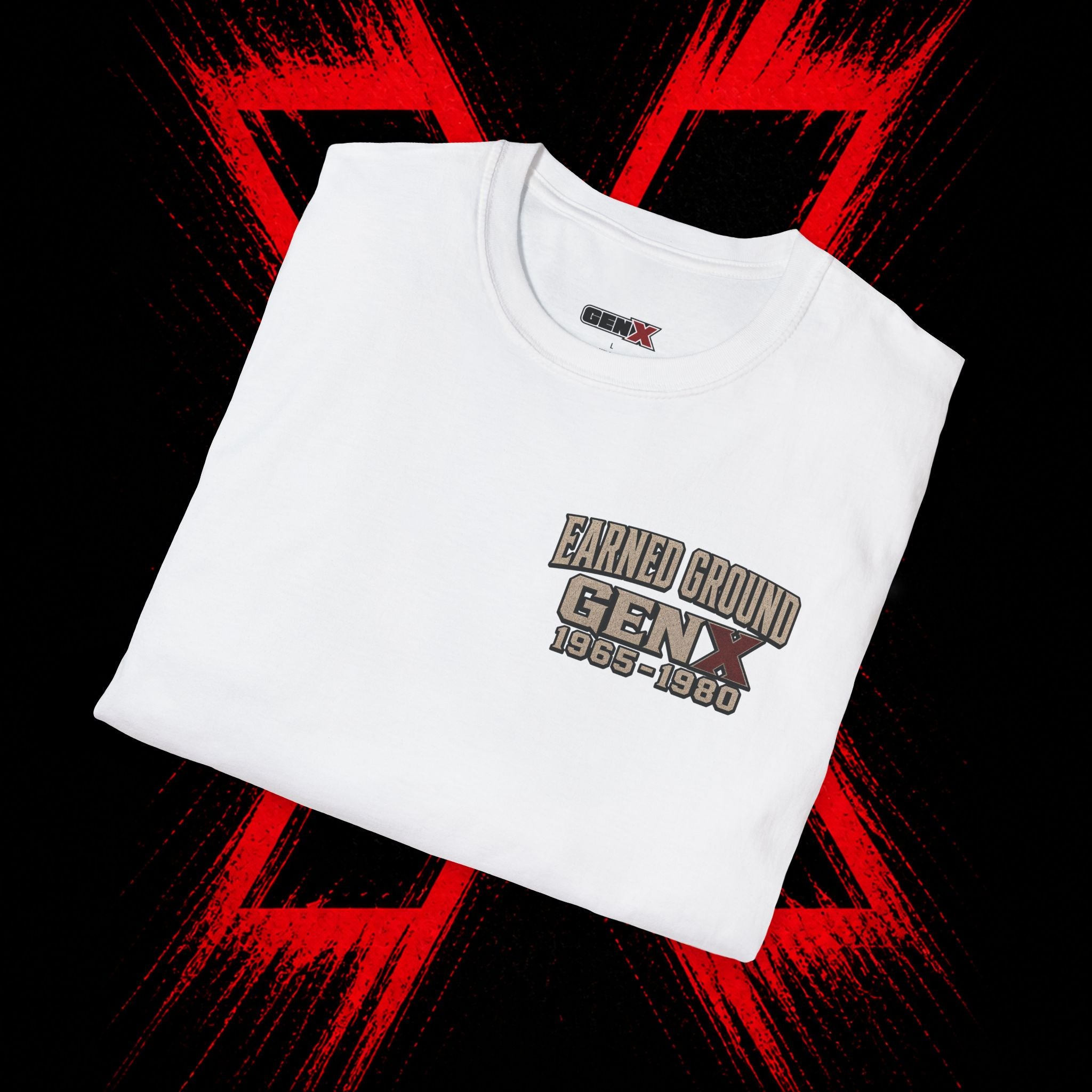 Earned Ground Gen X 1965–1980 Retro Vintage Tee— Gen X 1965–1980 Retro Vintage Tee