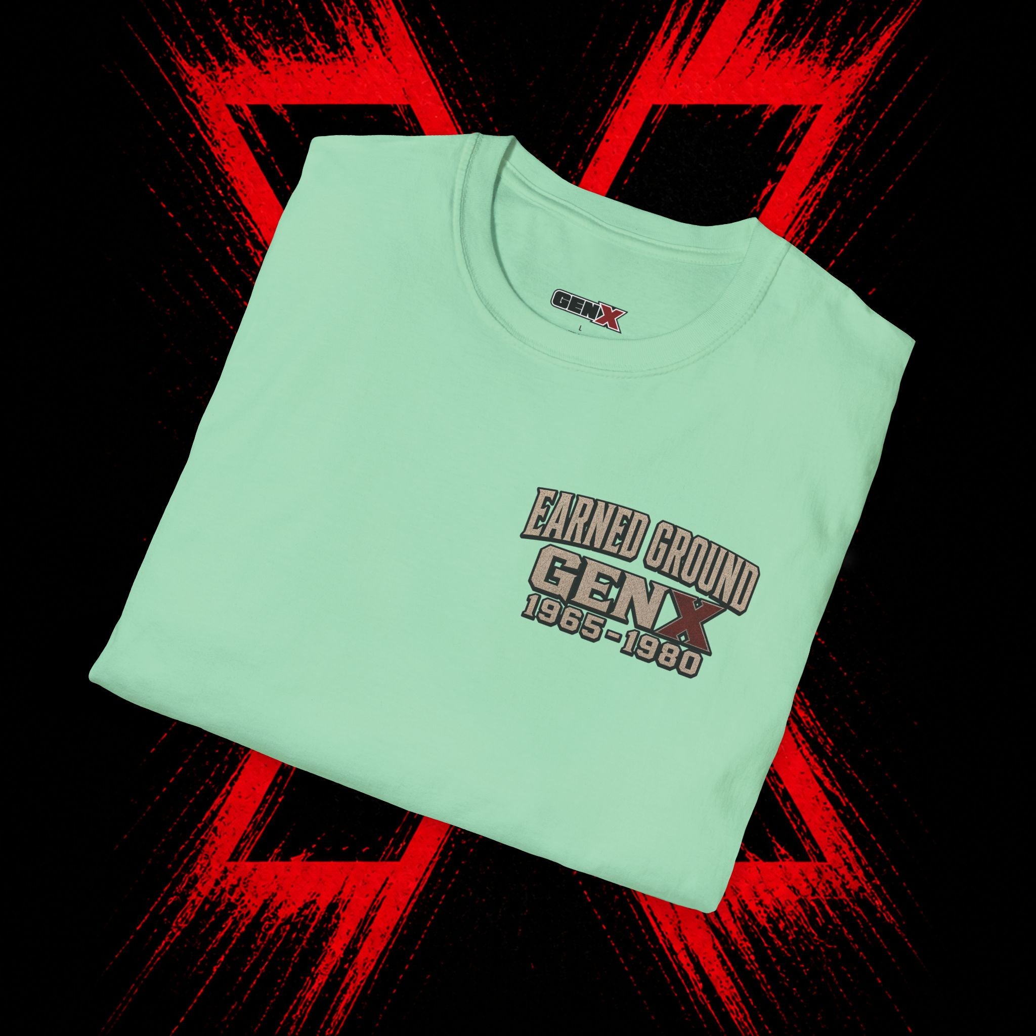 Earned Ground Gen X 1965–1980 Retro Vintage Tee— Gen X 1965–1980 Retro Vintage Tee