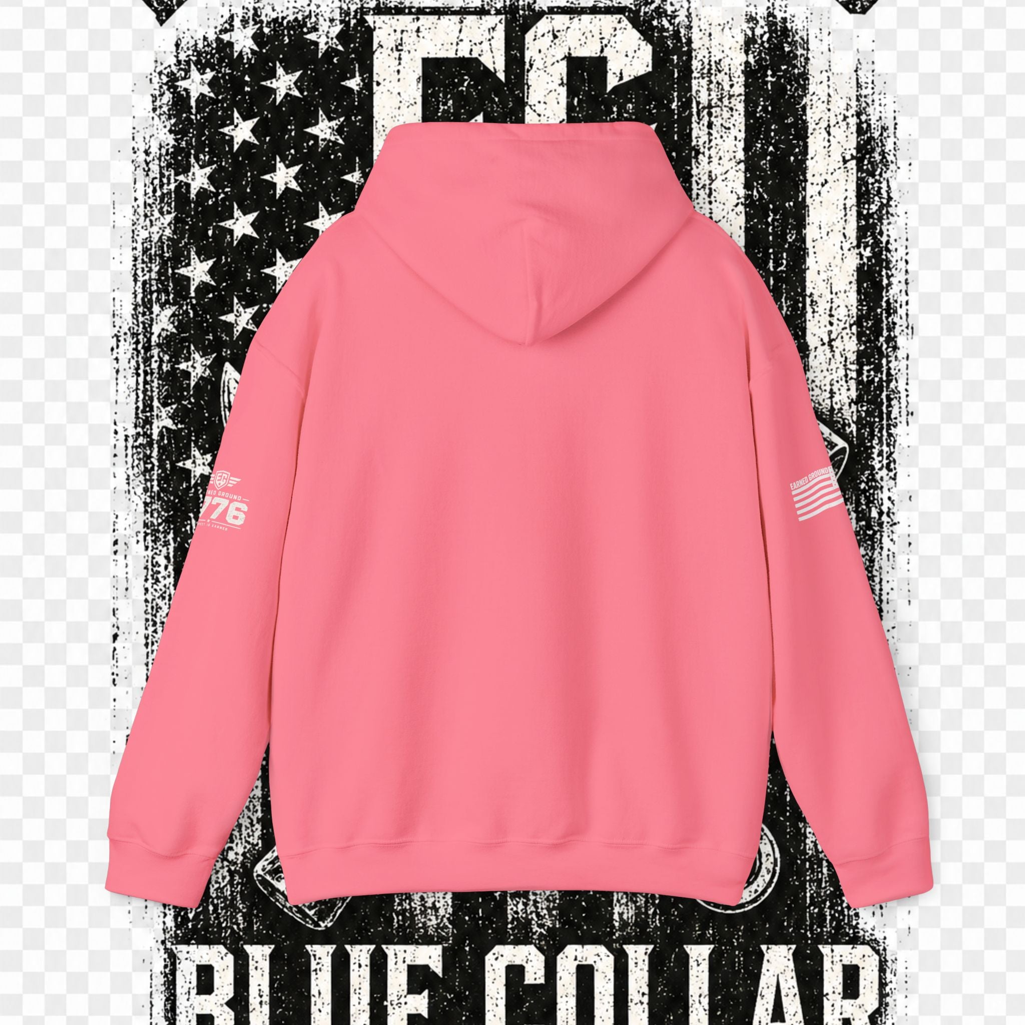 Earned Ground Blue Collar Hoodie – Blue Collar Division Hoodie