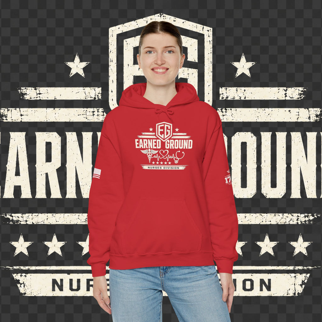 Earned Ground Nurses Division Hoodie — Nurse Tribute Pullover