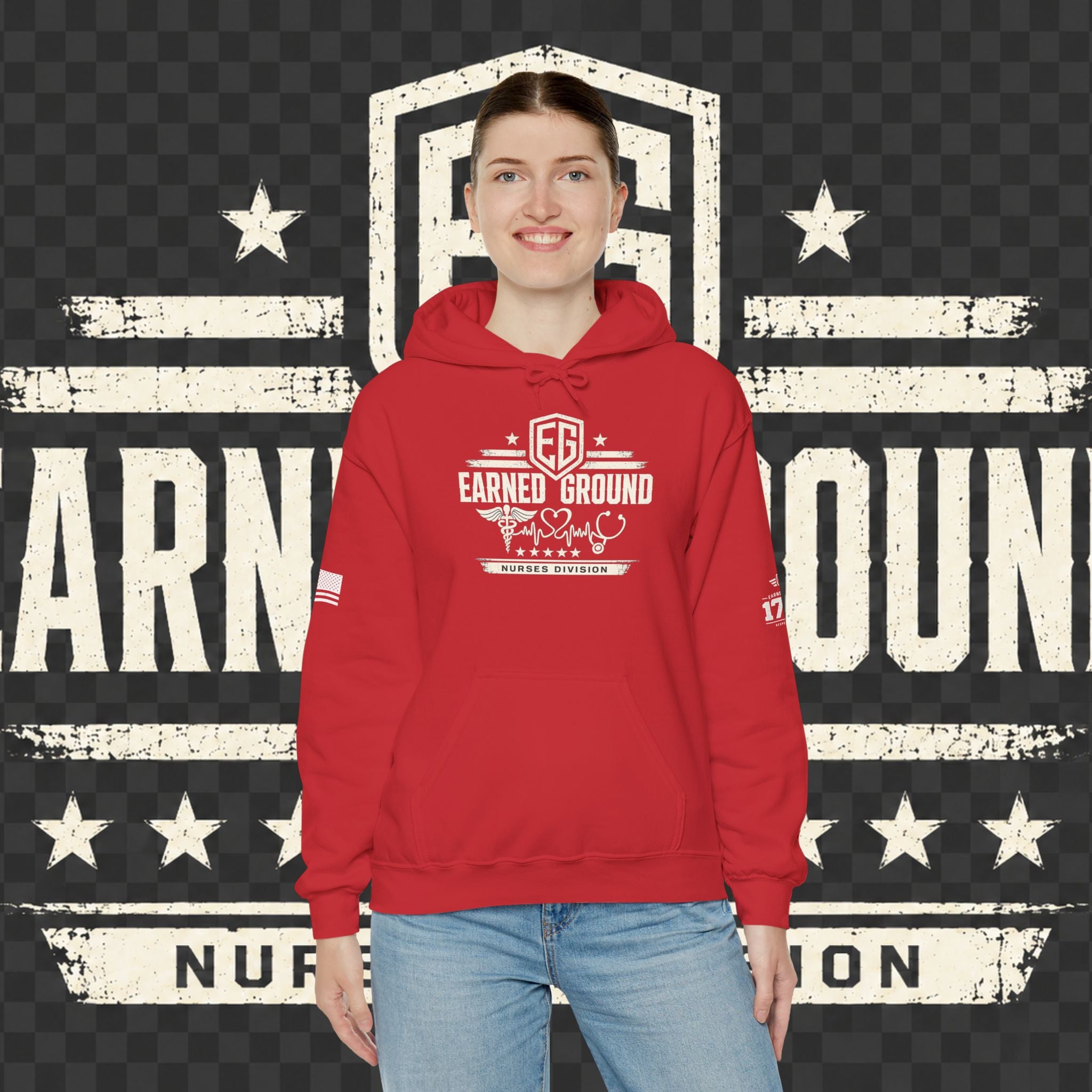 Earned Ground Nurses Division Hoodie — Nurse Tribute Pullover