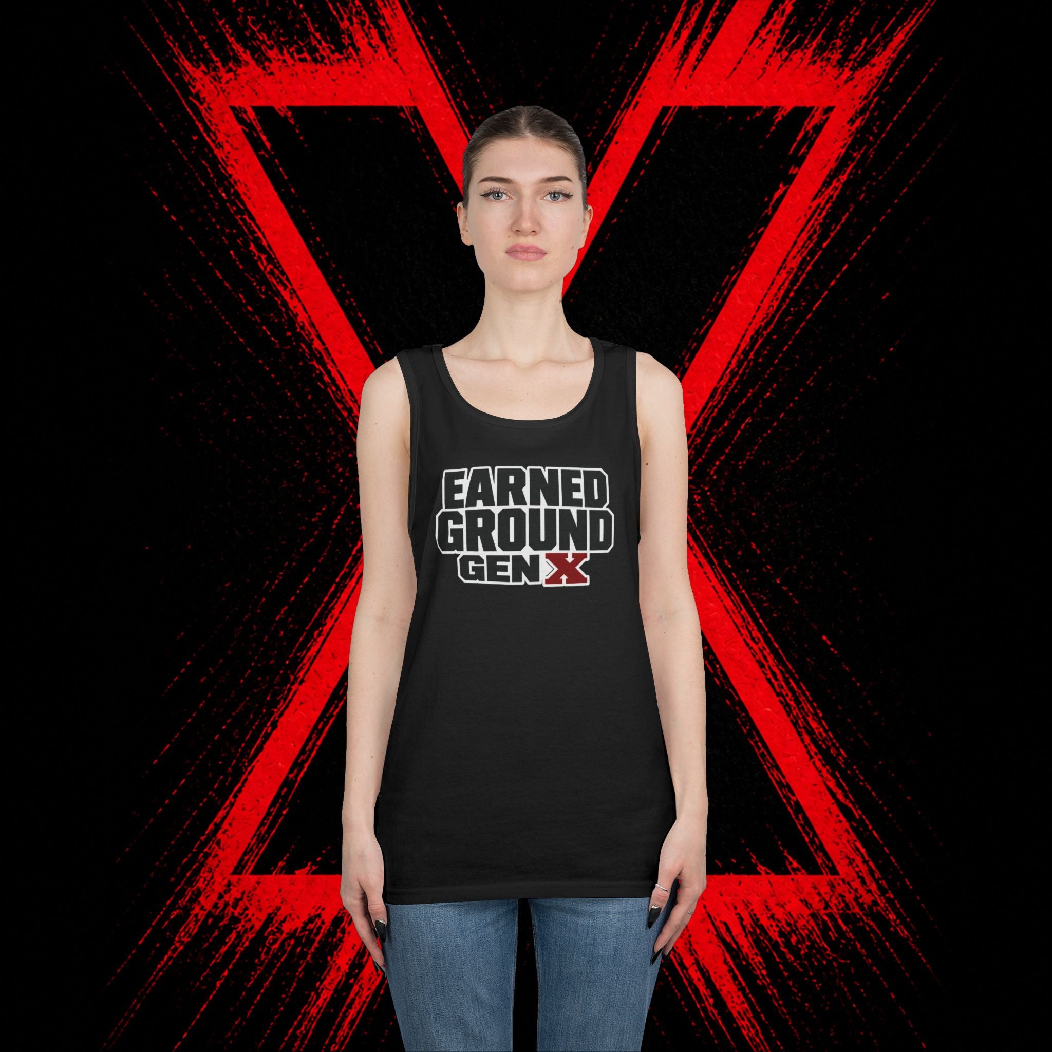 Earned Ground Gen X Tank Top - Vintage Retro Graphic