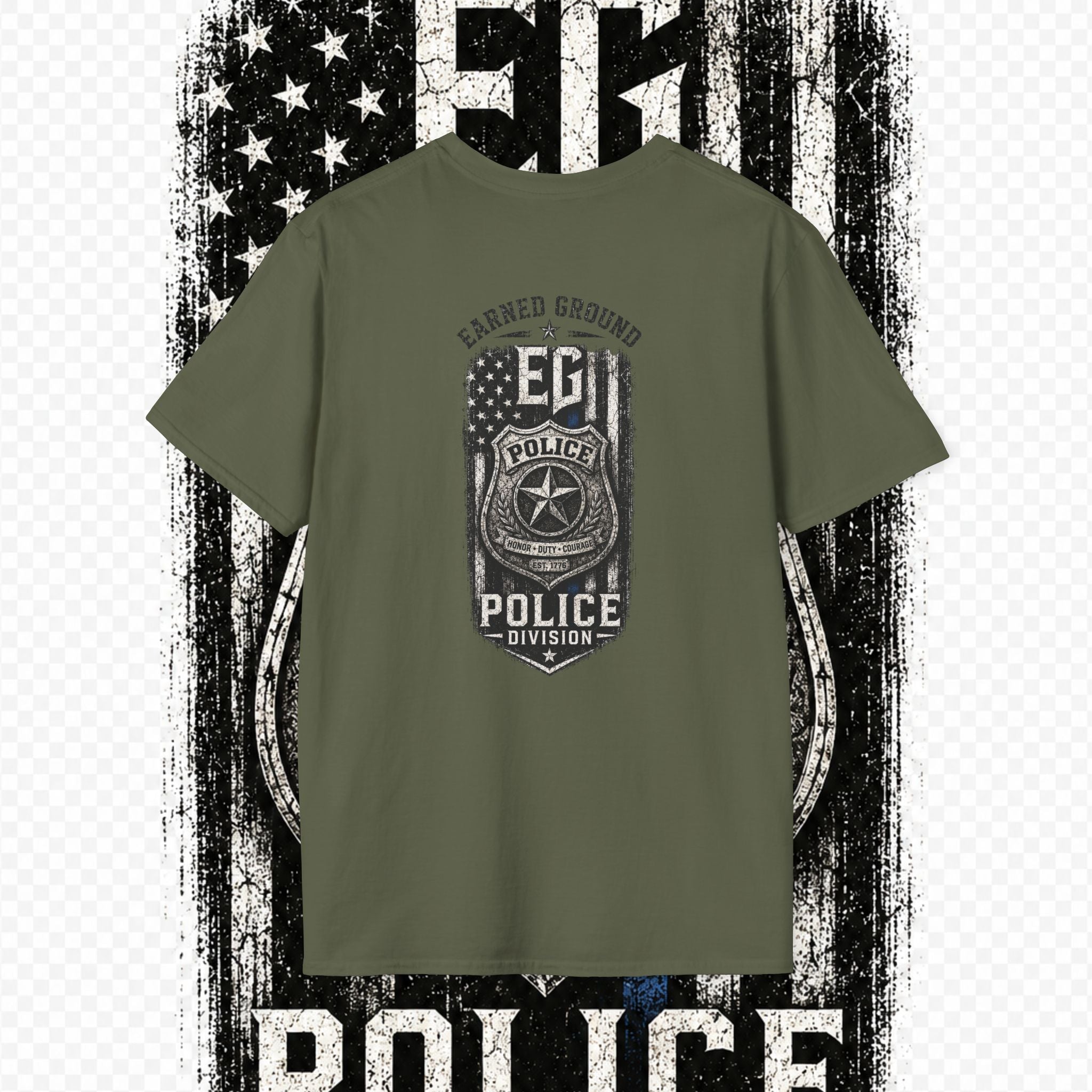 EARNED GROUND POLICE DIVISION--BACK THE BLUE