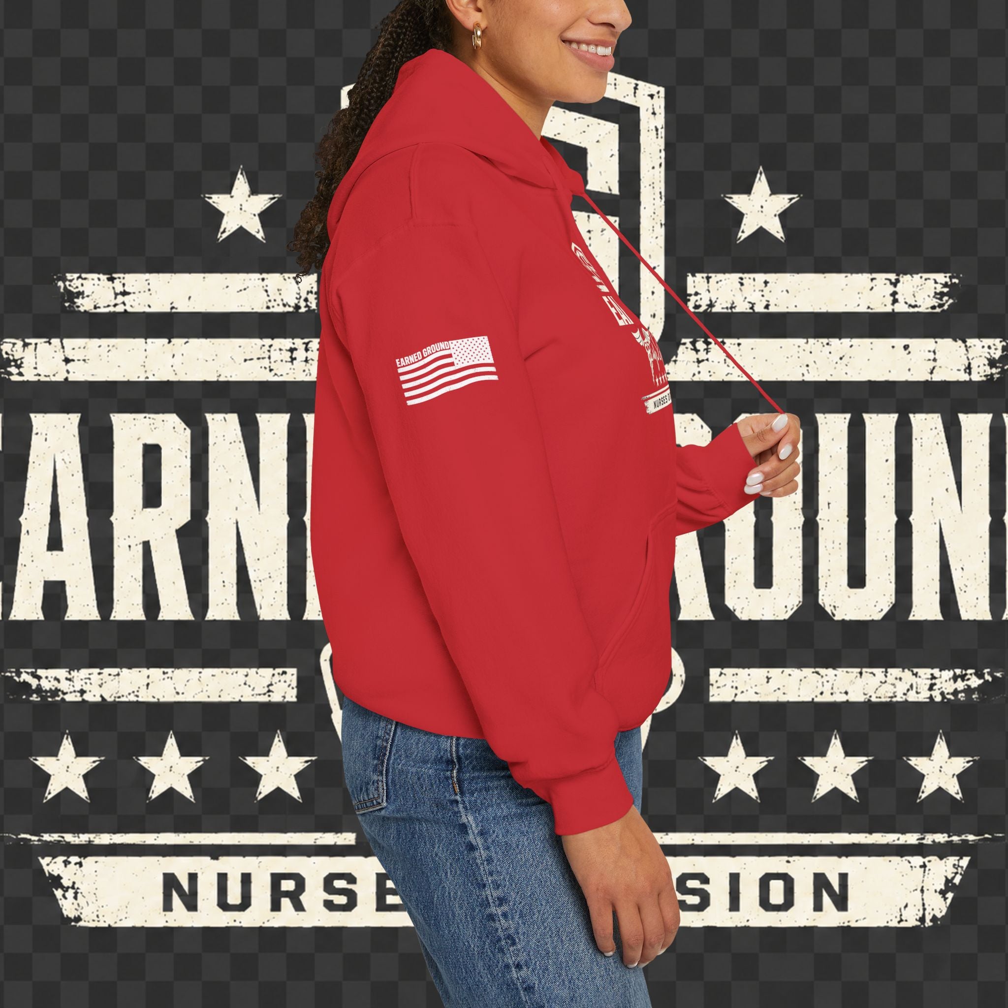 Earned Ground Nurses Division Hoodie — Nurse Tribute Pullover