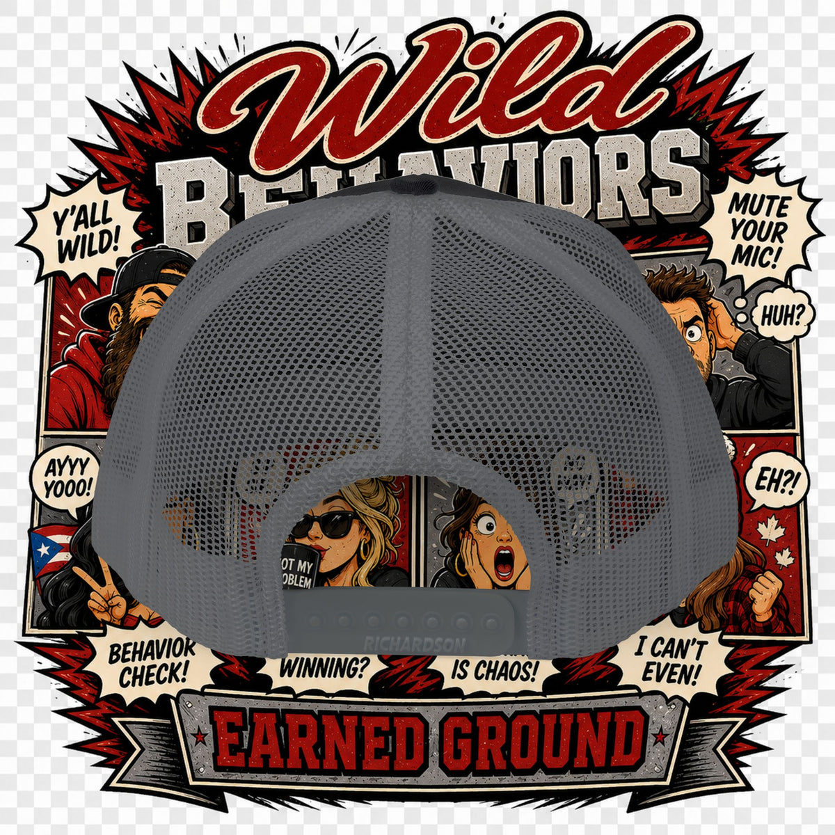Earned Ground "Wild Behaviors" Richardson 112 – Retro Patch Trucker Hat