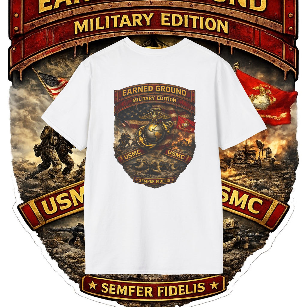 Earned Ground Military Edition USMC — USMC Military Tribute Pocket Tee