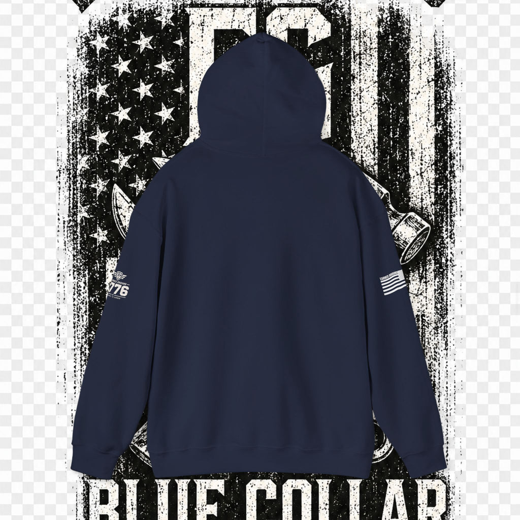 Earned Ground Blue Collar Hoodie – Blue Collar Division Hoodie